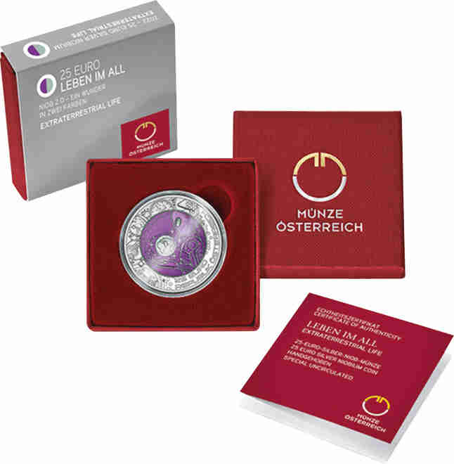 25 Euro 2022 Österreich Leben im All hgh