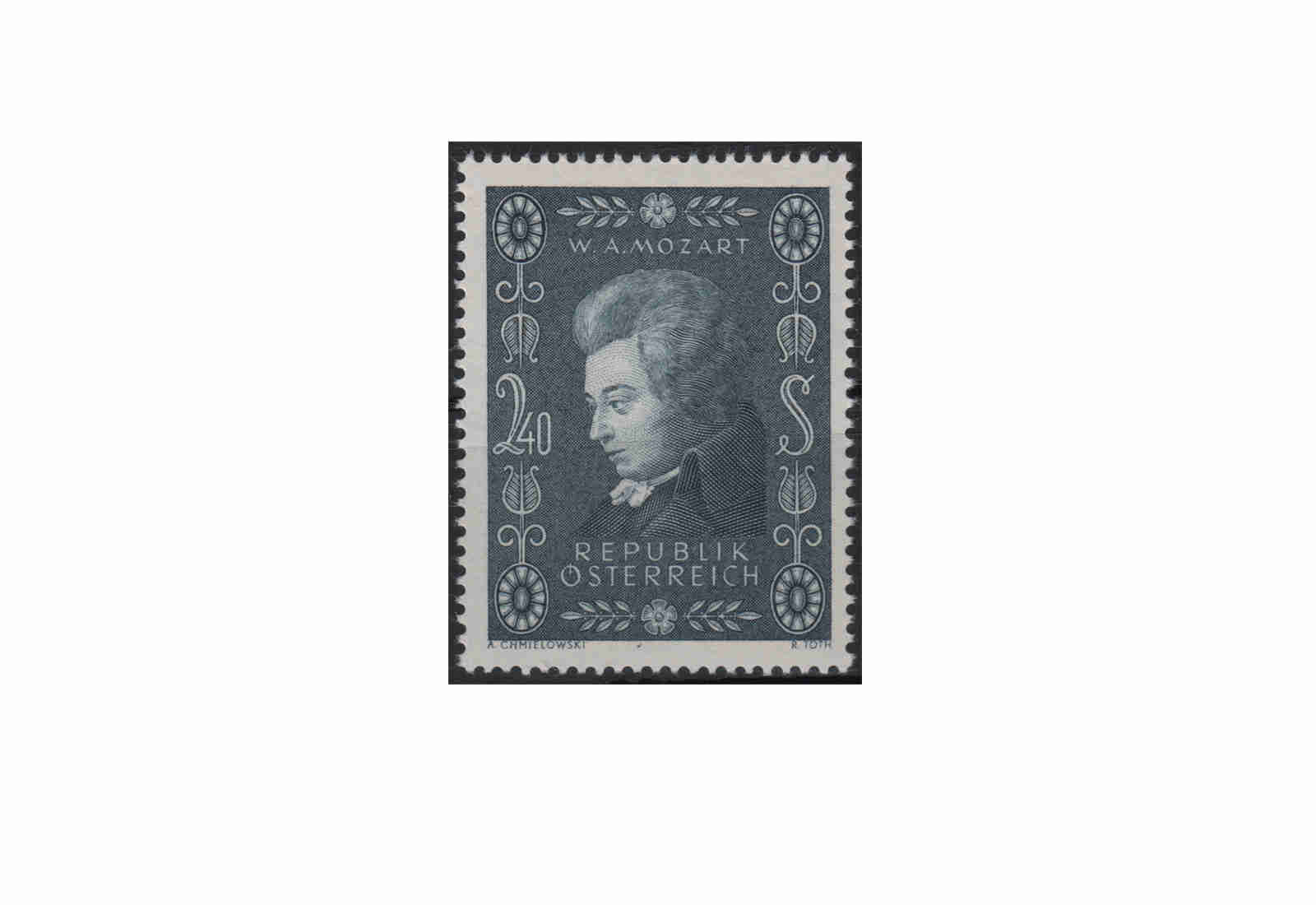 Österreich Einzelausgabe 1956 200. Geburtstag von Wolgang Amadeus Mozart Michel Nr. 1024 postfrisch
