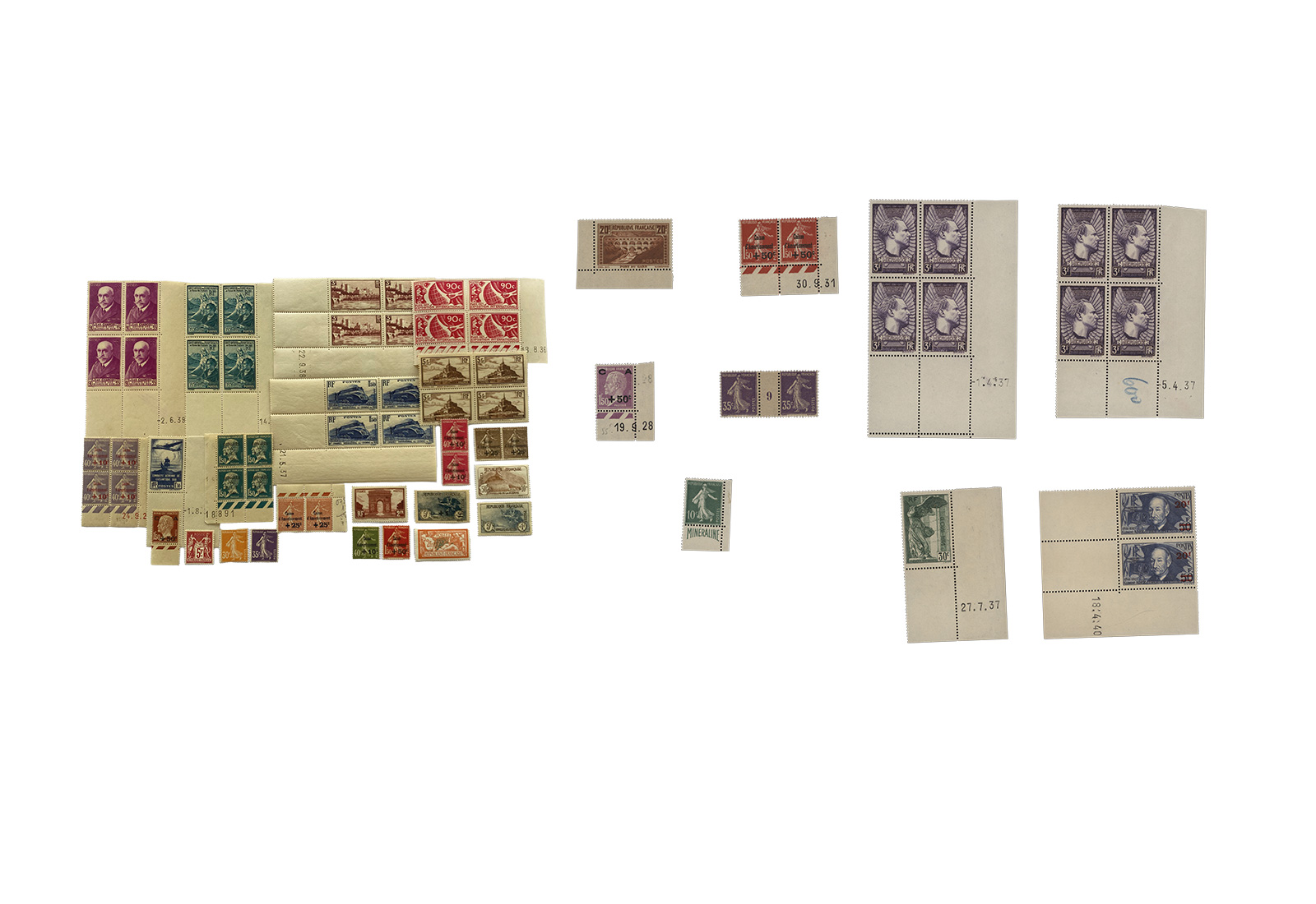 Slg Frankreich 1906/1940 Spezialpartie Besonderheiten