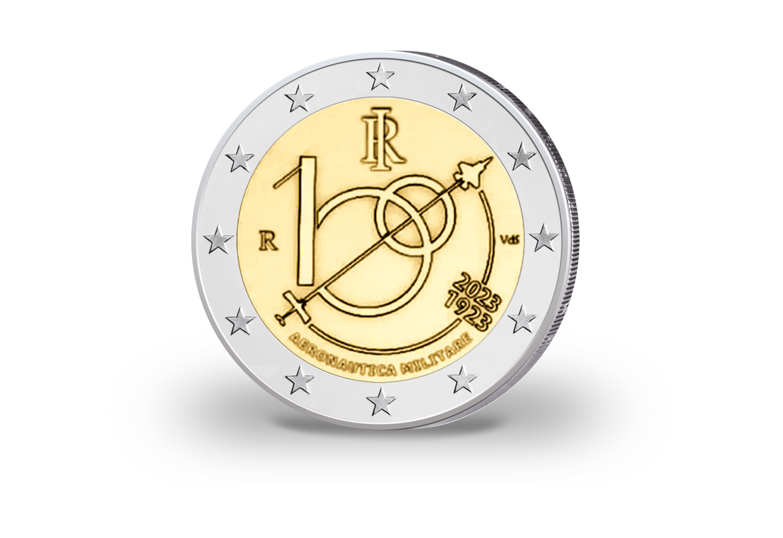 2 Euro 2023 Italien 100 Jahre italienische Luftstreitkräfte