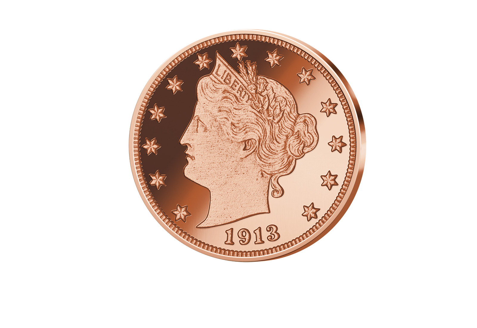 1 oz Kupferausgabe Liberty Head 1913