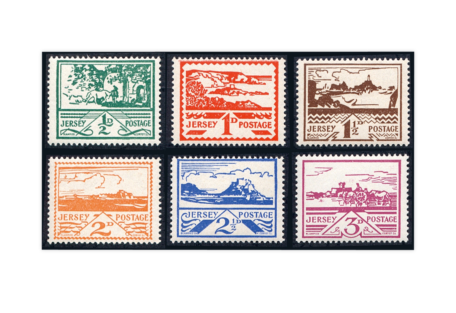 Jersey Mi.Nr. 3/8 ** Dt. Besetzung