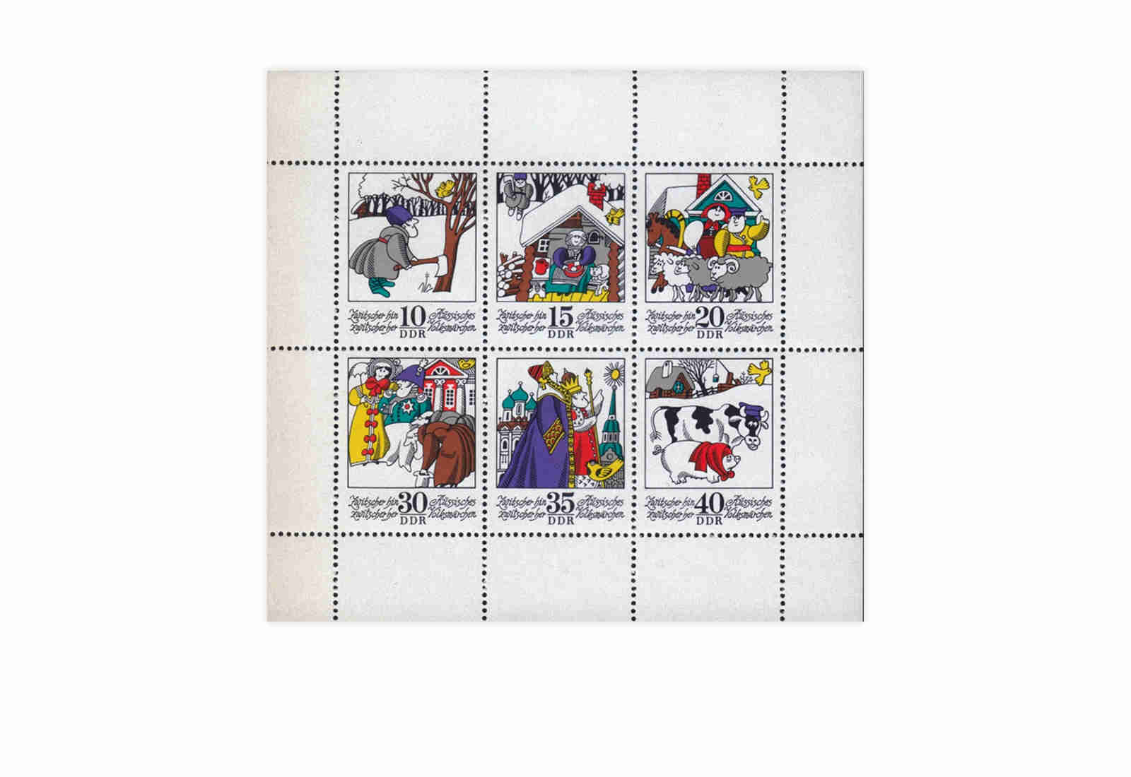 Briefmarken DDR Kleinbogen Michel-Nr. 1995-2000 gestempelt