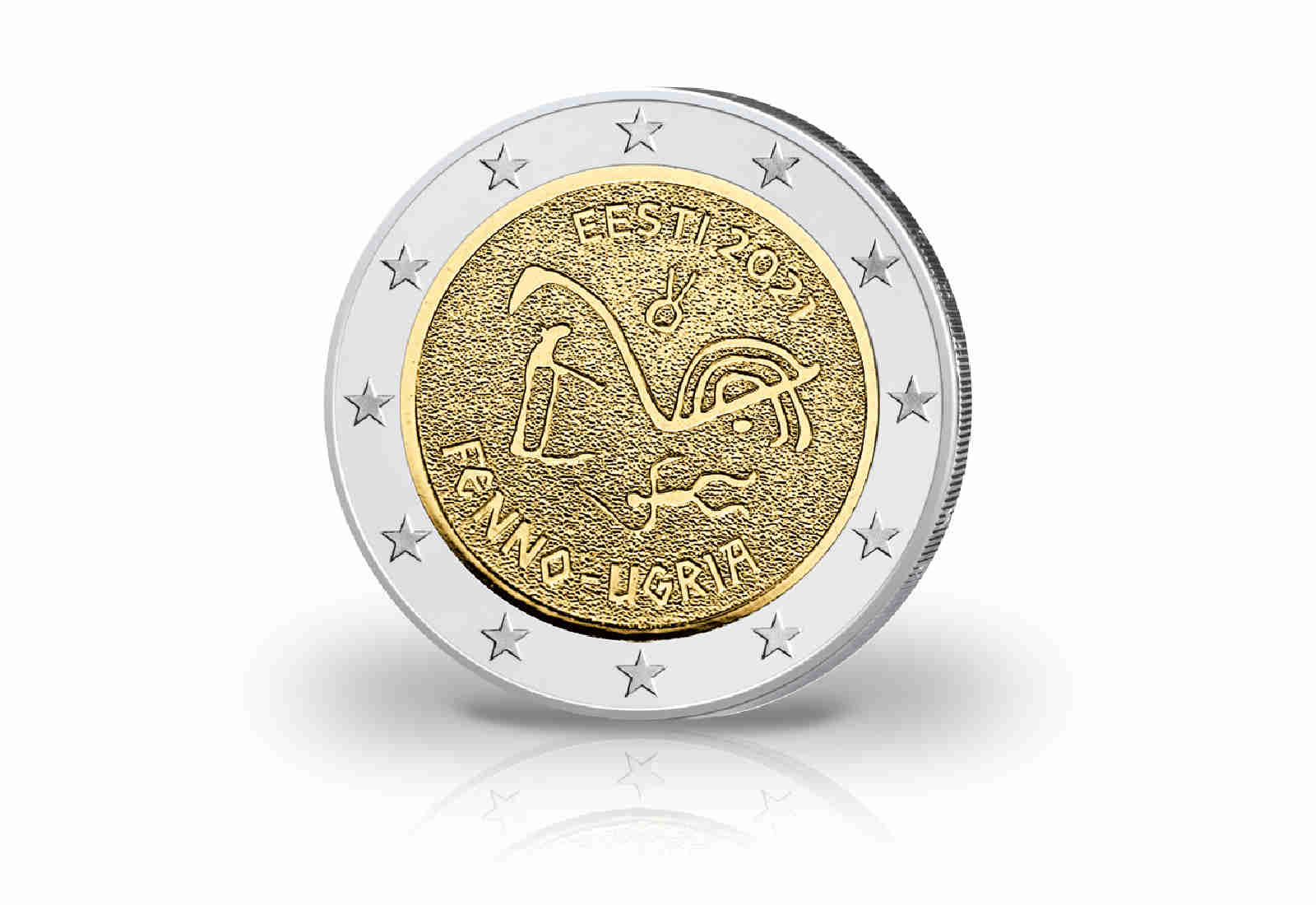 2 Euro 2021 Estland Finno-ugrische Völker