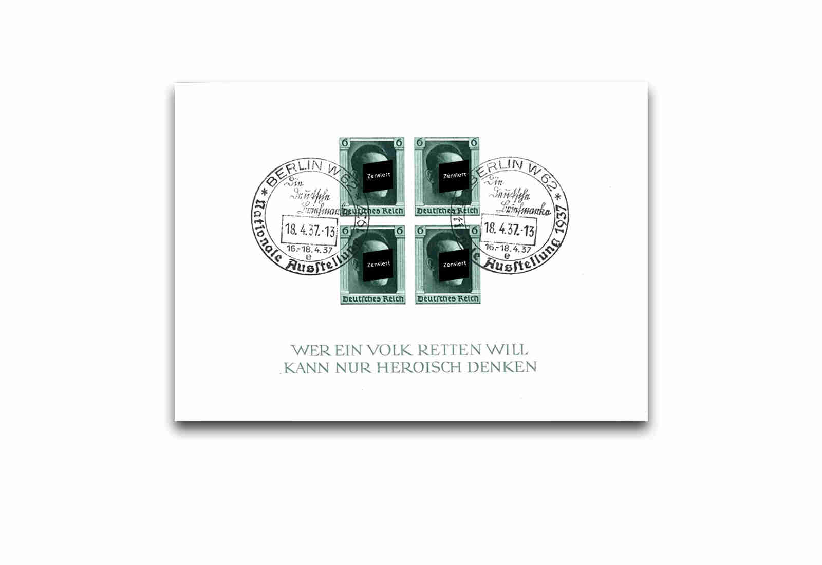 Briefmarken Deutsches Reich Block 8 gestempelt