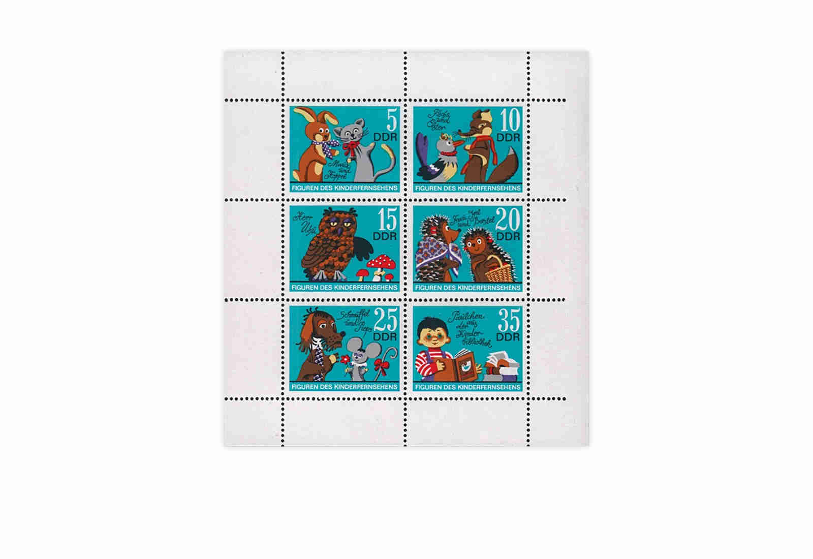 Briefmarken DDR Kleinbogen Michel-Nr. 1807-1812 gestempelt