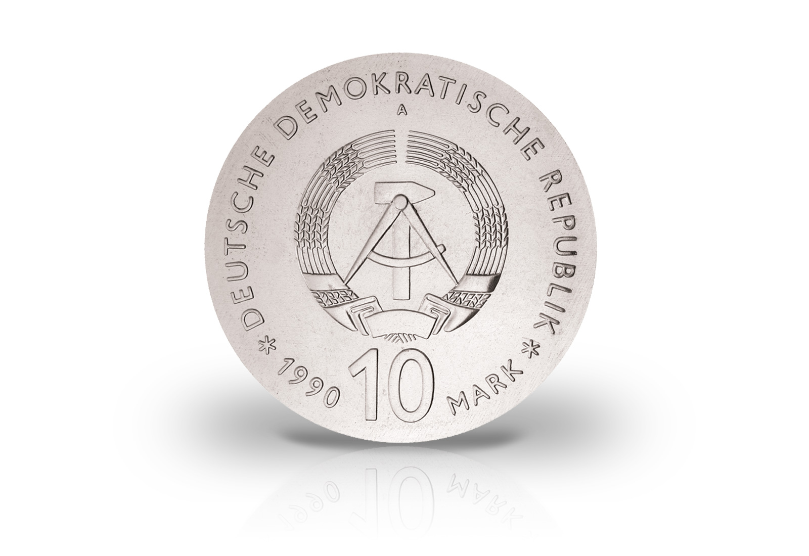 10 Mark Gedenkmünze 1990 DDR Johann Gottlieb Fichte Jaeger-Nr. 1636