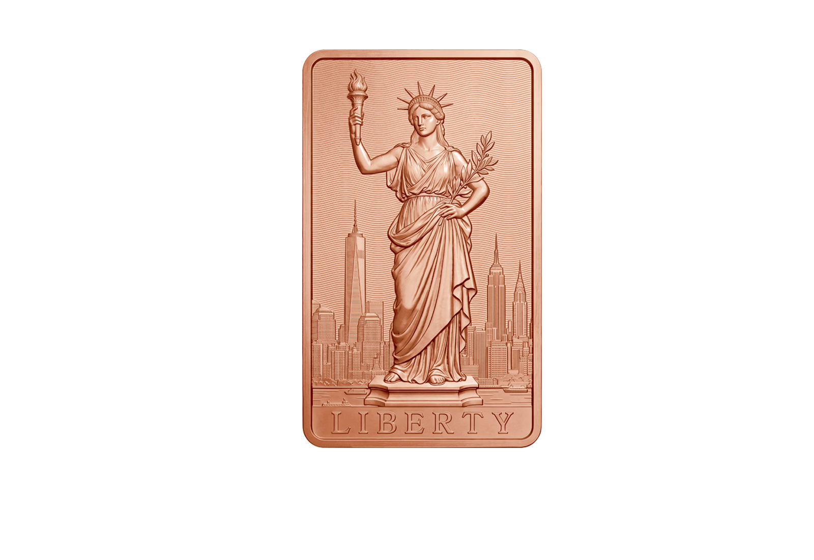 1 Kg Kupfermünzbarren - Motiv Liberty