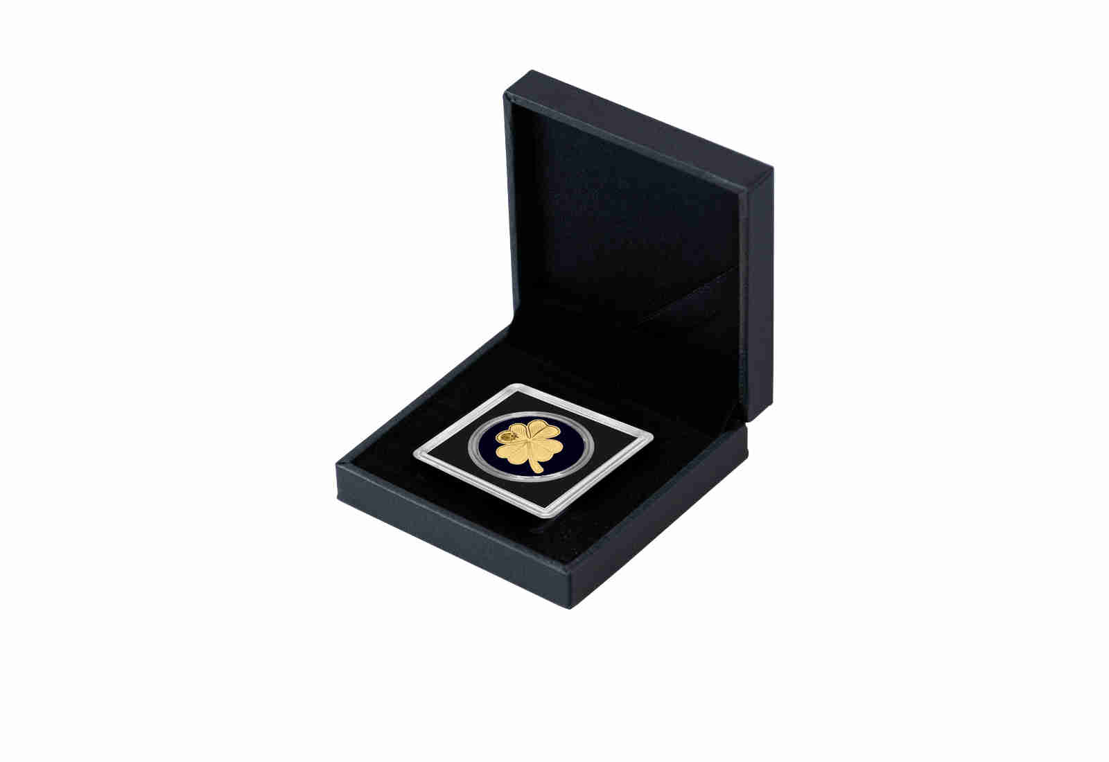Goldausgabe Motiv "Kleeblatt" 999/1000 Gold Geschenk