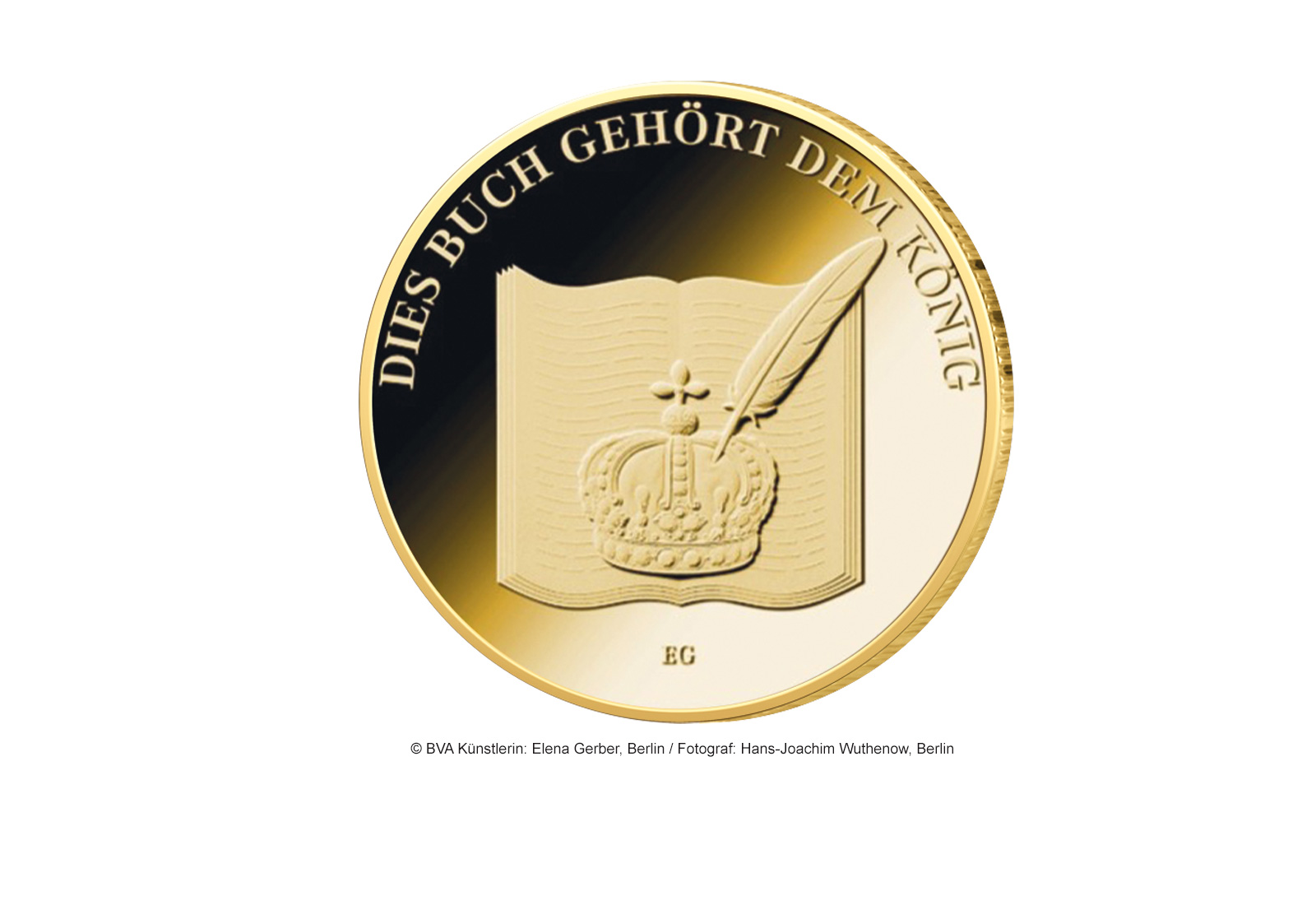 100 Euro Goldmünze 2027 Deutschland - Dies Buch gehört dem König