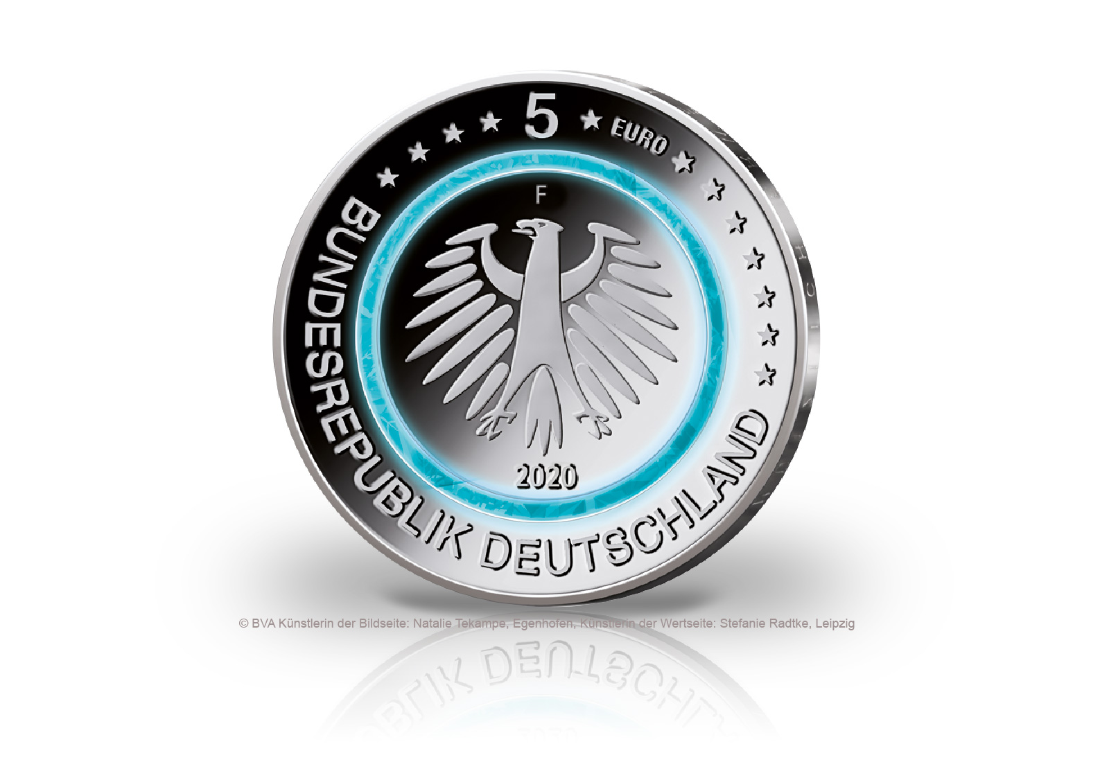 5 Euro 2020 Deutschland Subpolare Zone mit Polymerring st Prägestätte unserer Wahl