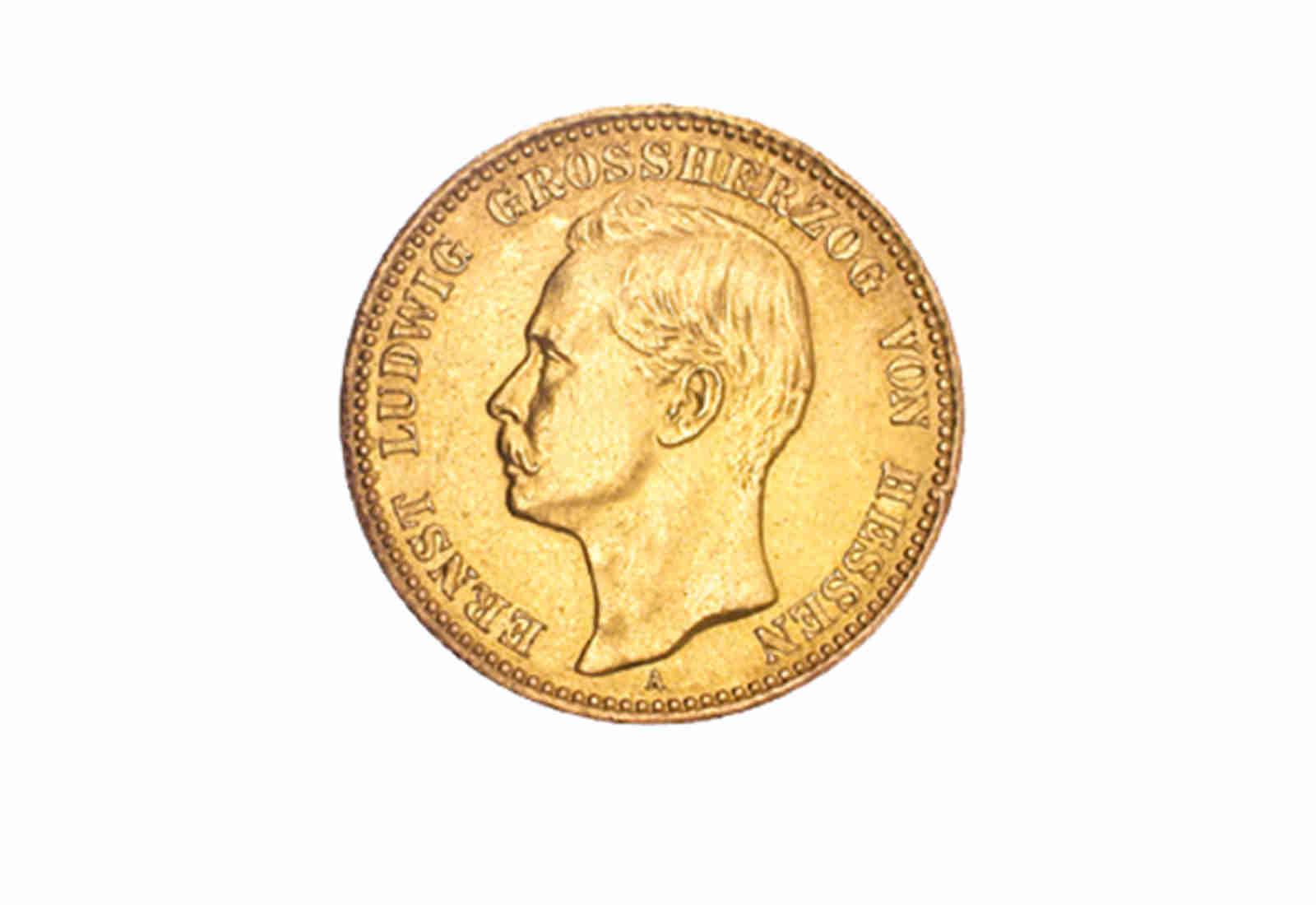 20 Mark Gold 1906 Hessen Ernst Ludwig Kaiserreich Jaeger-Nr. 226