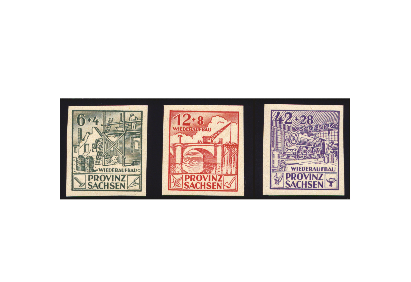 Briefmarken SBZ 1946 Michel-Nr. 87/89 B postfrisch