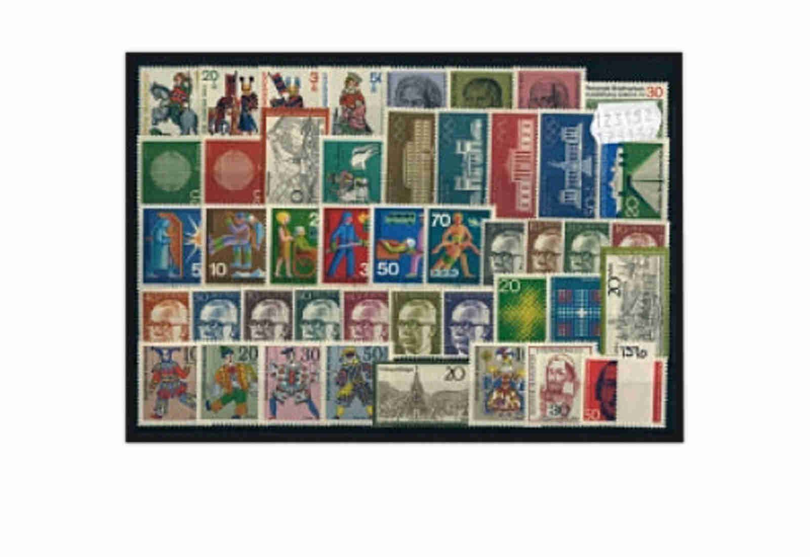 Briefmarke BRD Jahrgang 1970 Michel-Nr. 612-657 postfrisch