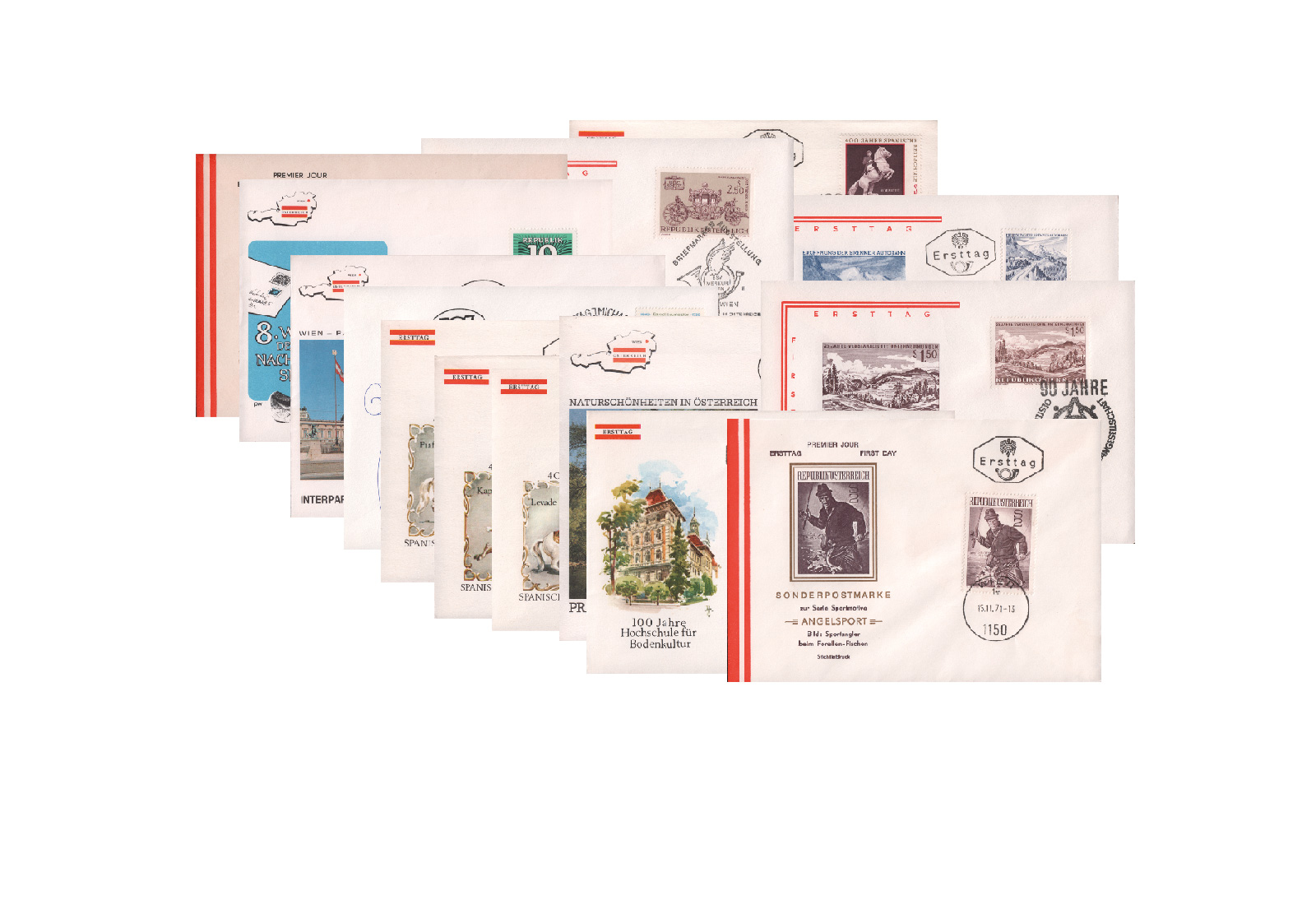 Österreich FDC Ersttagsbriefe