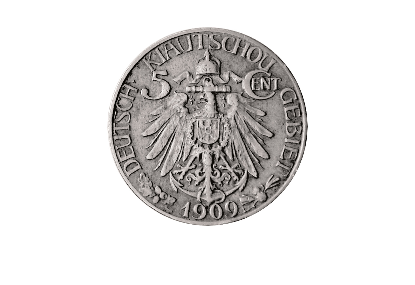 5 Cent Kiautschou 1909 Marineadler Jaeger-Nr: N729