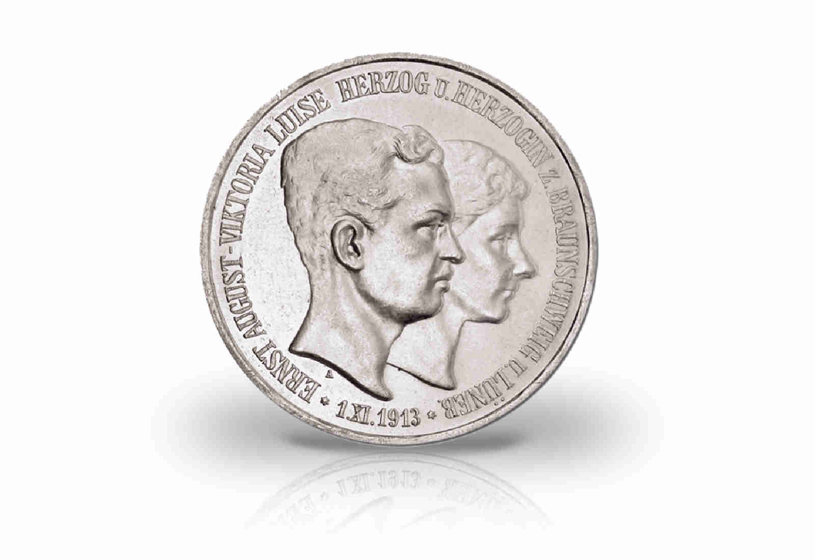 5 Mark 1915 Deutsches Kaiserreich Braunschweig Herzog Ernst August Jaeger-Nr. 58