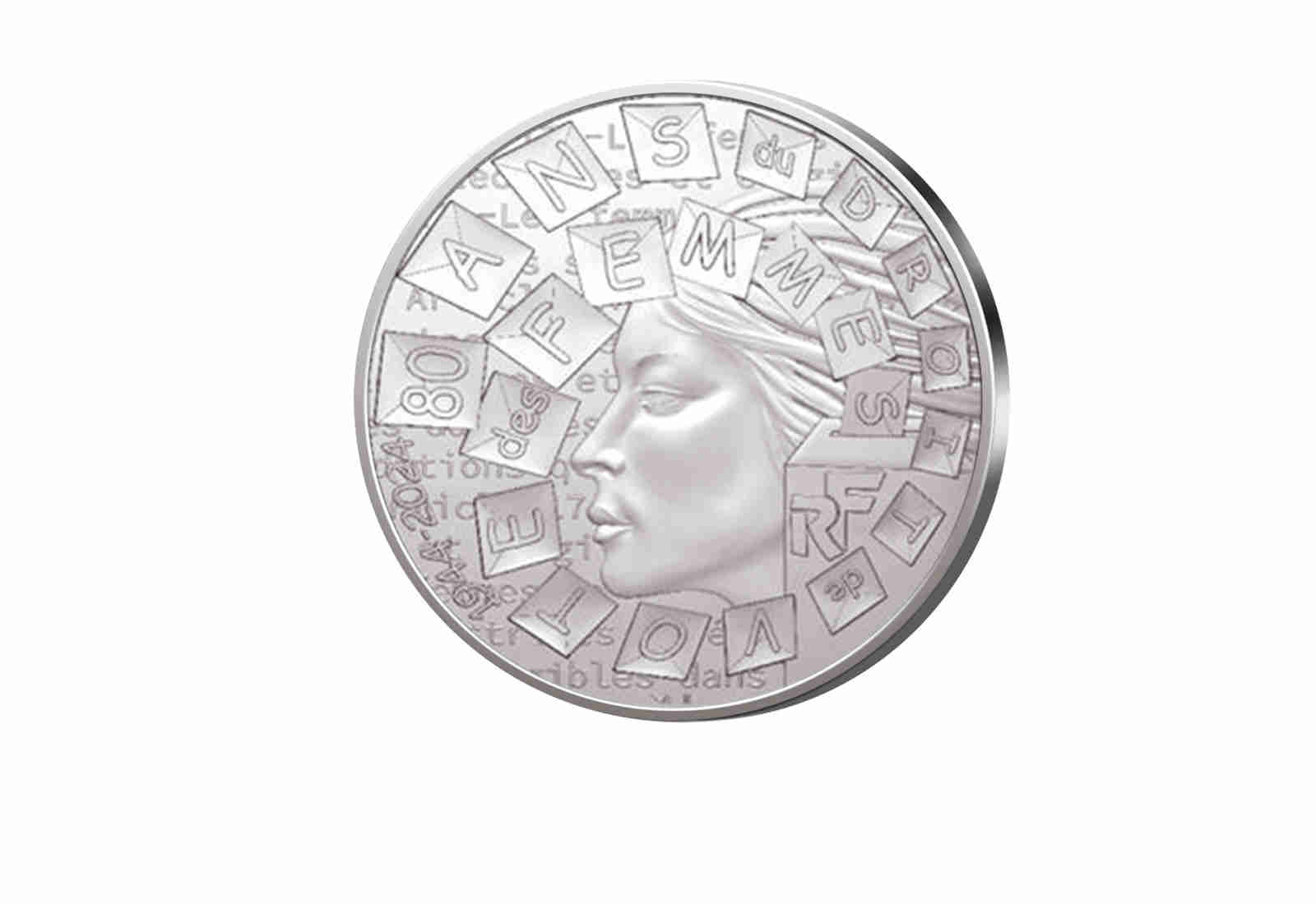 10 Euro 2024 Frankreich Silber 80 Jahre Frauenwahlrecht st