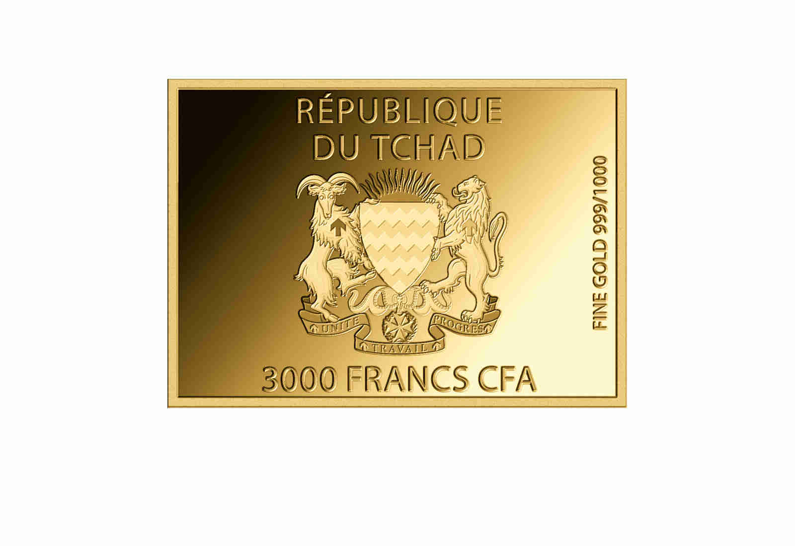 Goldmünze Motiv "Merci" 999/1000 Gold Geschenk