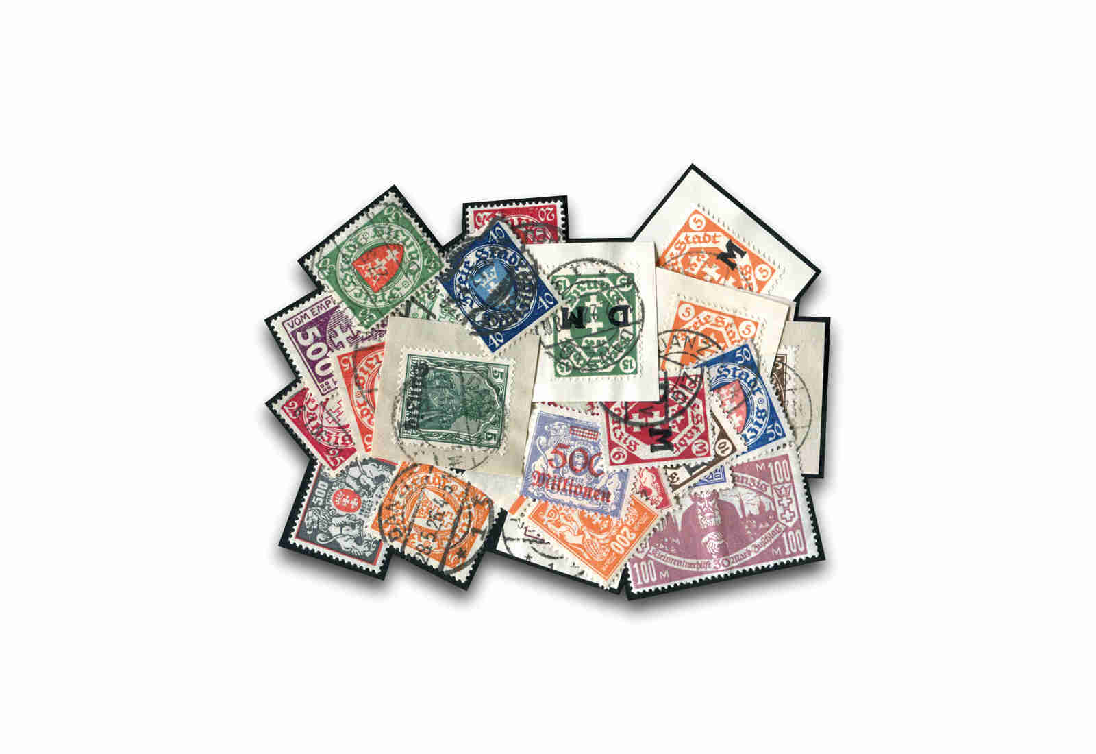 Briefmarken Danzig 25 verschiedene Marken