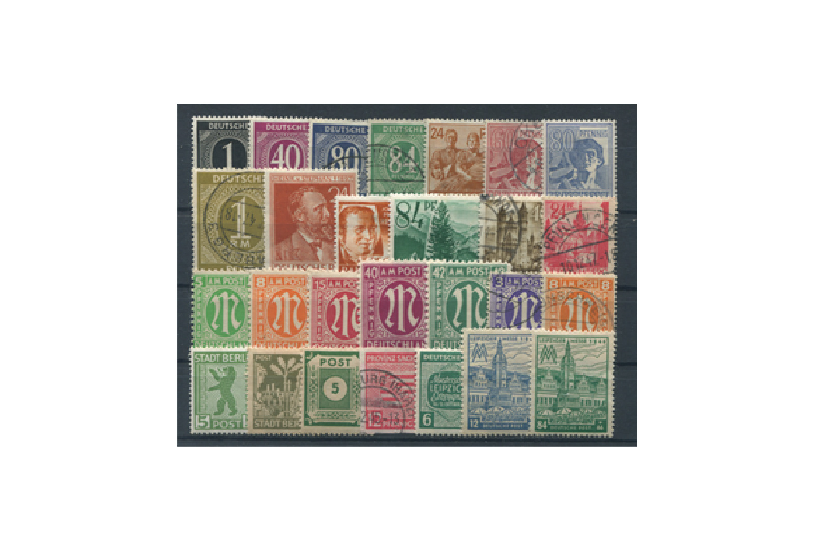 Briefmarken Deutschland 500 Marken ab 1945 postfrisch und gestempelt