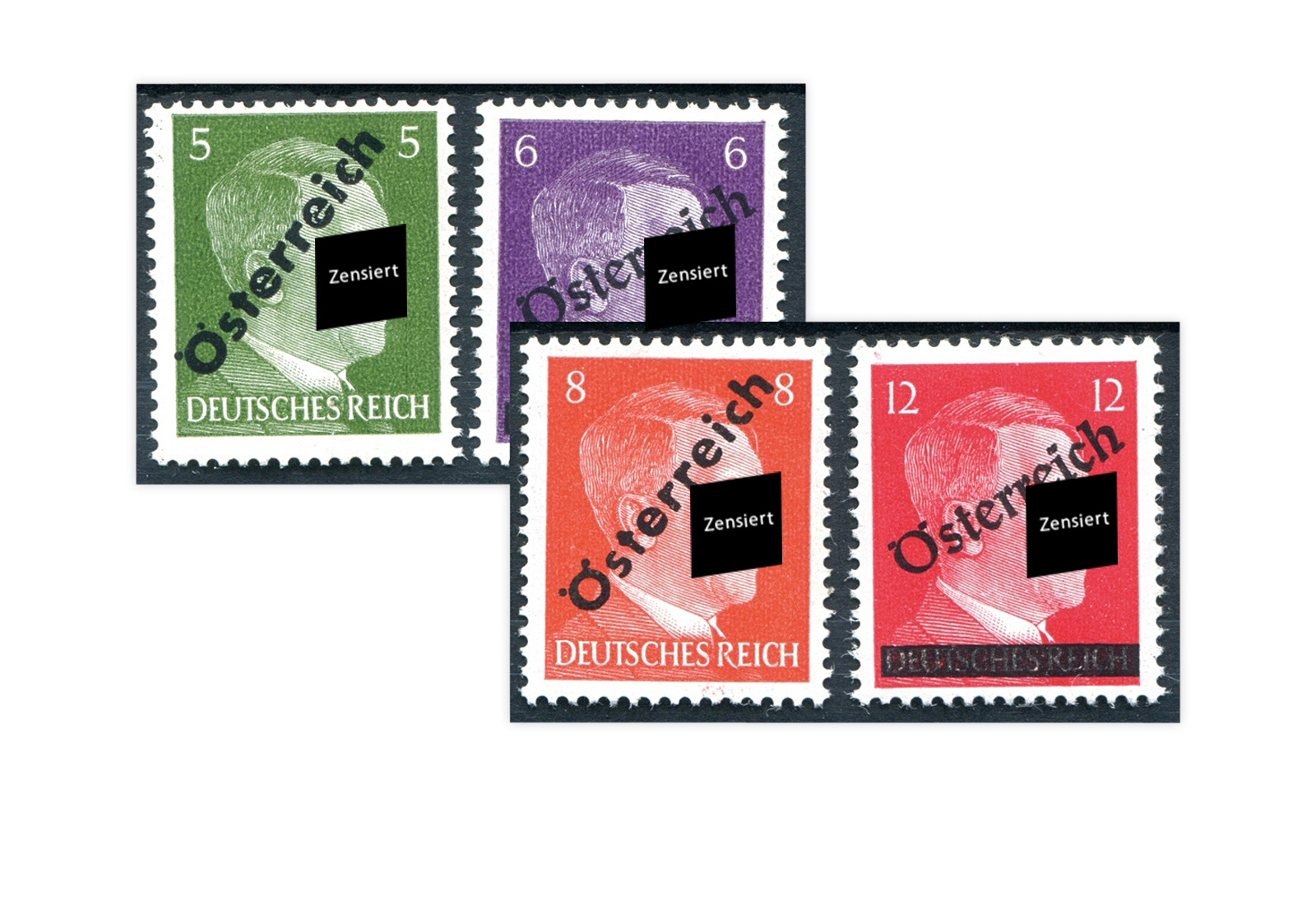 Briefmarken Österreich 1945 Wiener Aushilfsausgabe Michel-Nr. 660/3 postfrisch