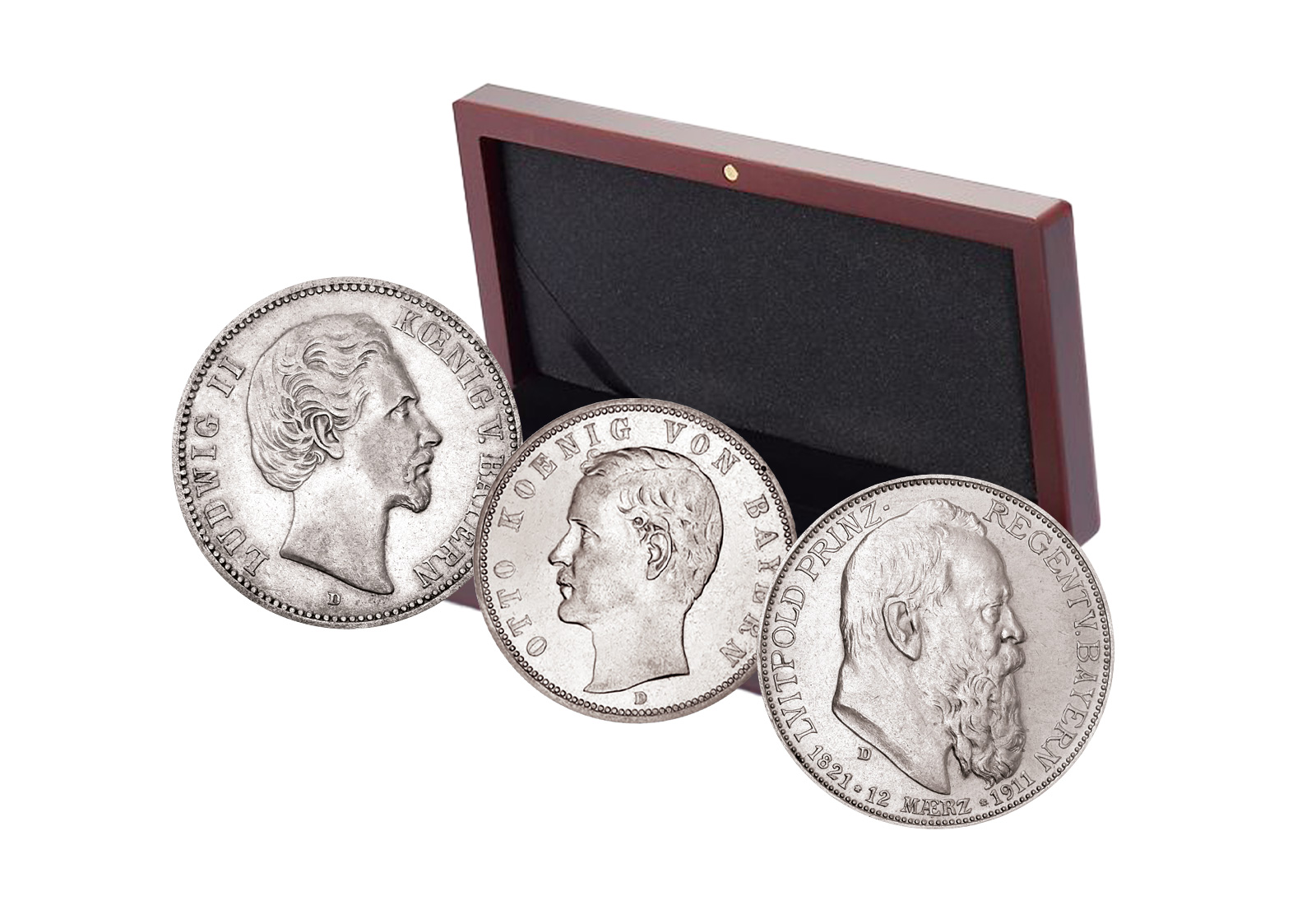 3er Sparset 2 Mark Kaiserreich Jaeger-Nr. 41, 45, 48