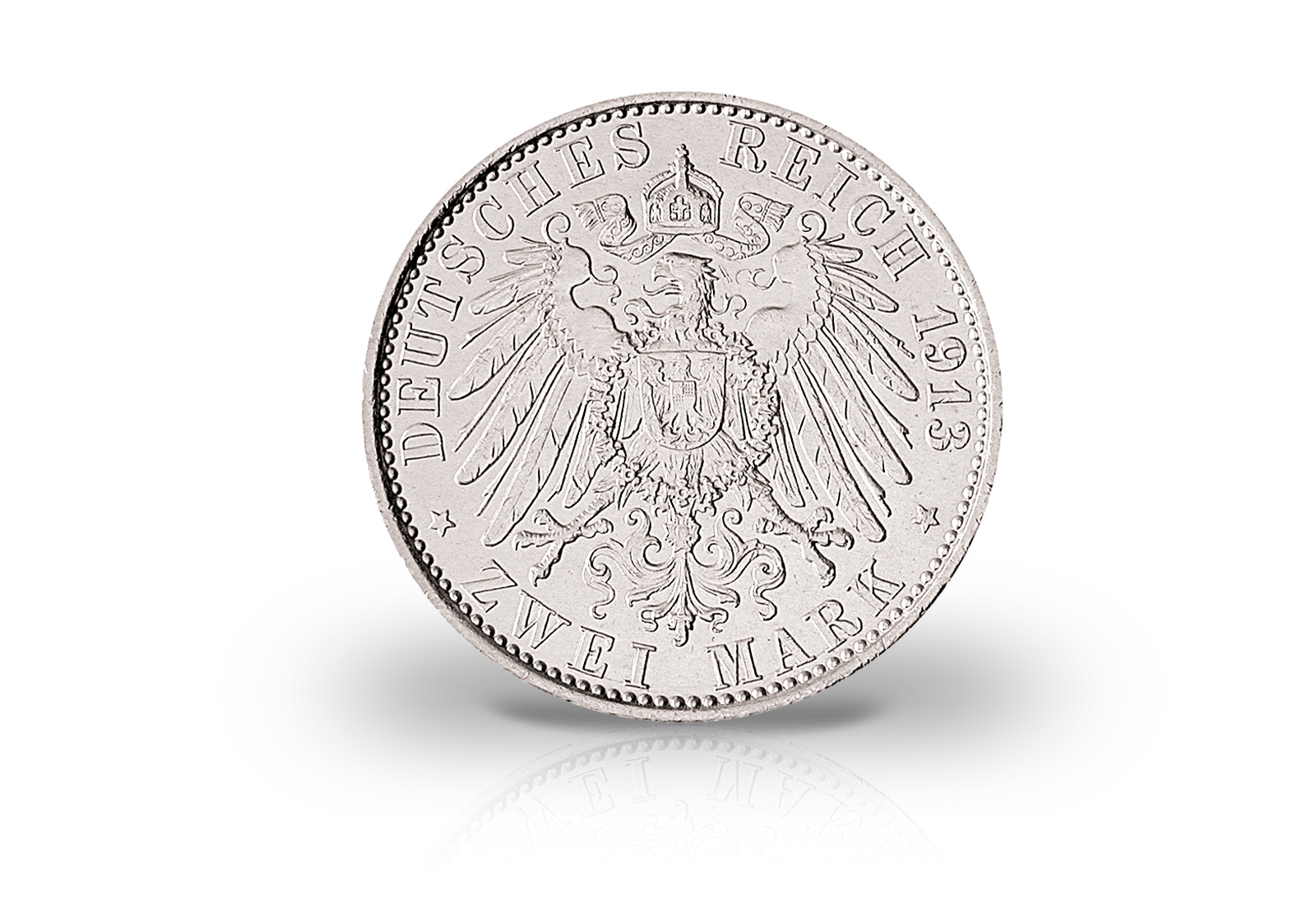 2 Mark 1913 Deutsches Kaiserreich Preußen Regierungsjubiläum Jaeger-Nr. 111