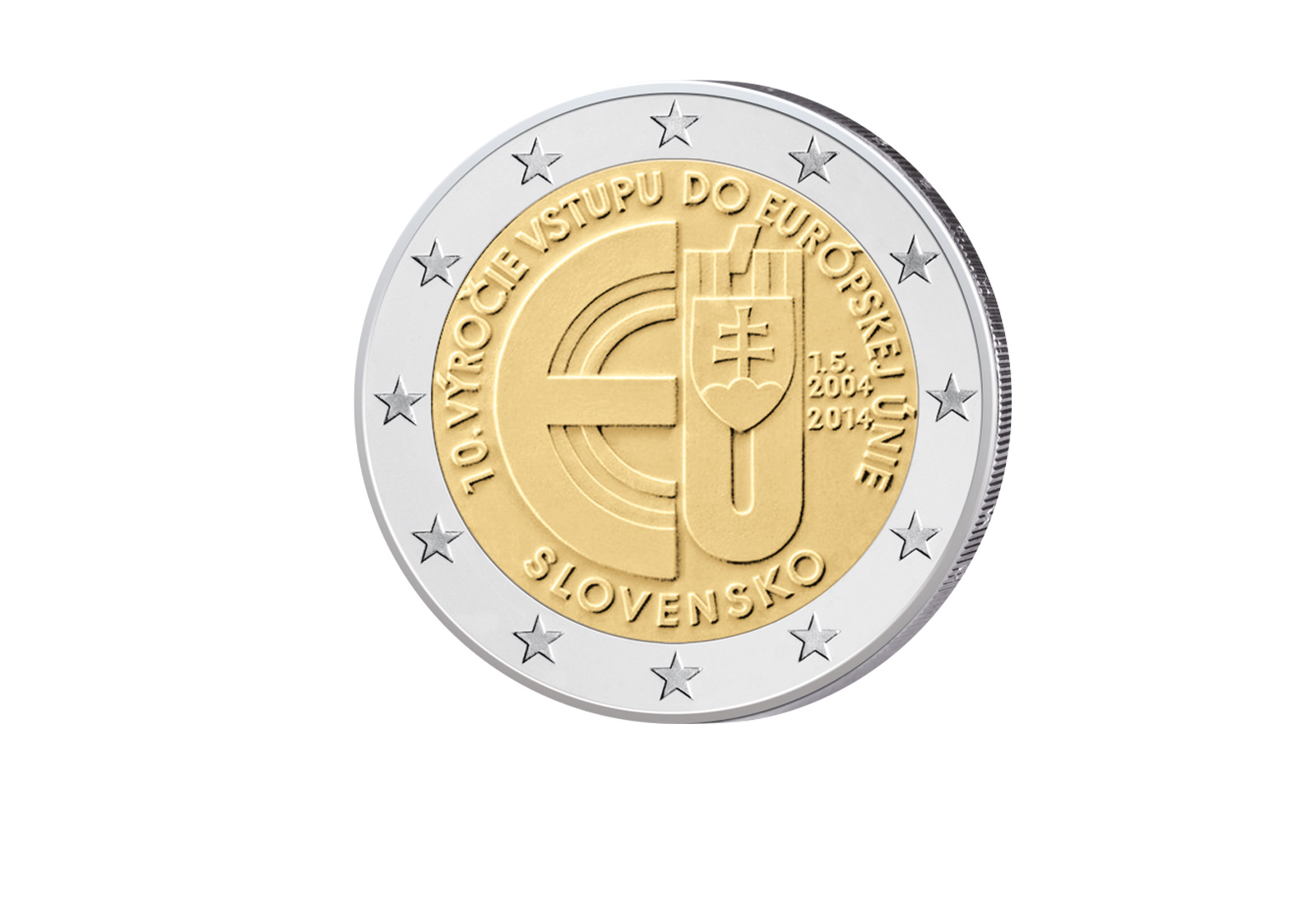 2 Euro 2014 Slowakei 10 Jahre EU-Beitritt bfr