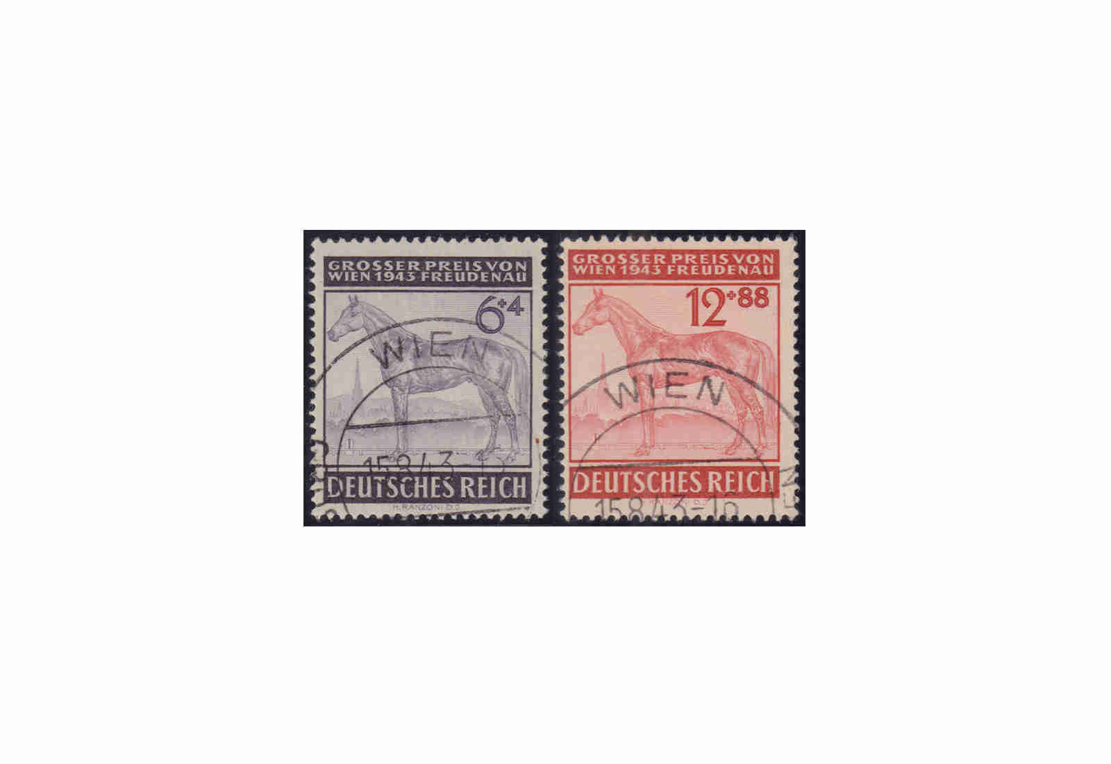 Deutsches Reich Mi.Nr. 857-858 gest.