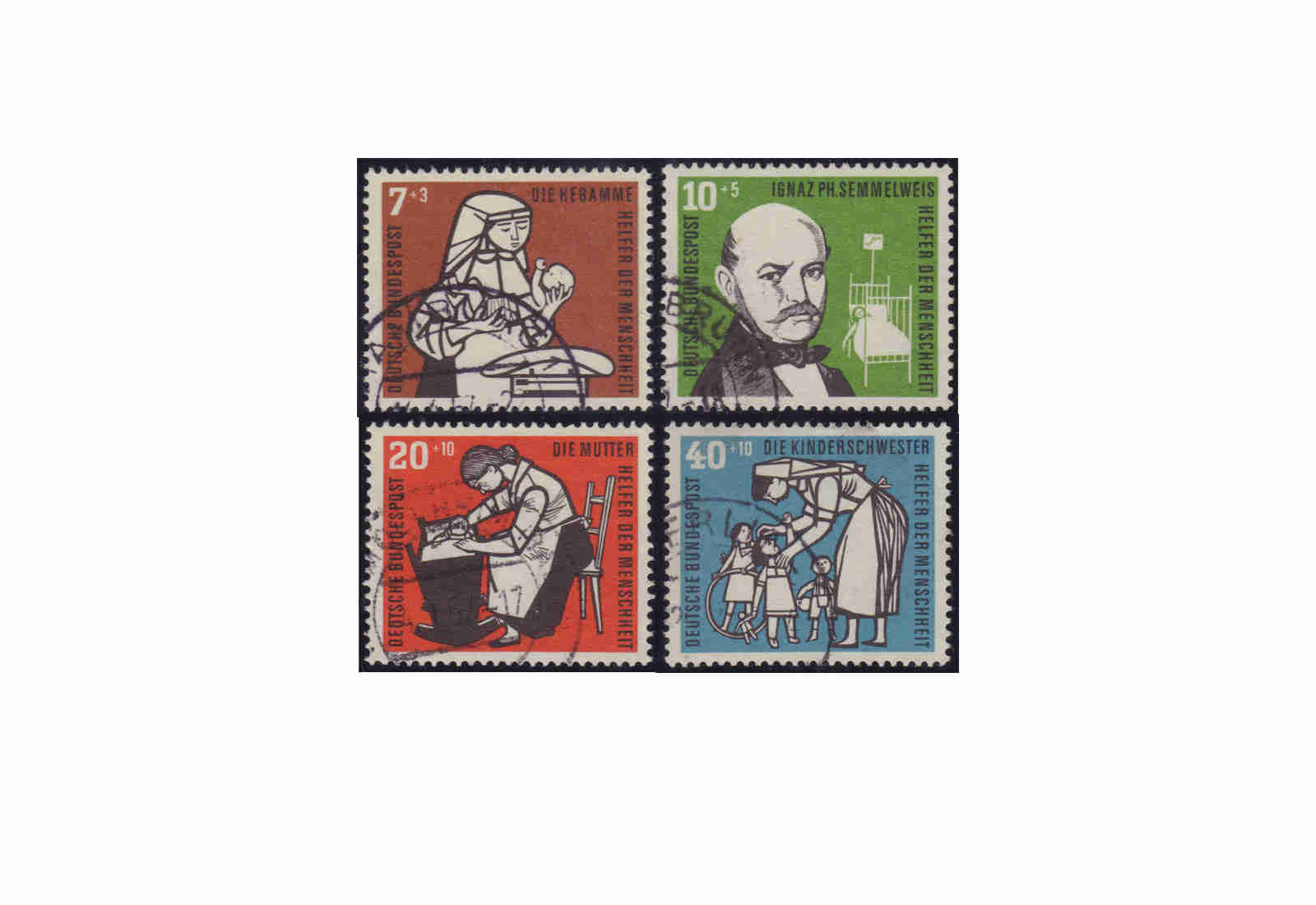BRD Mi.Nr. 243/246 gestempelt