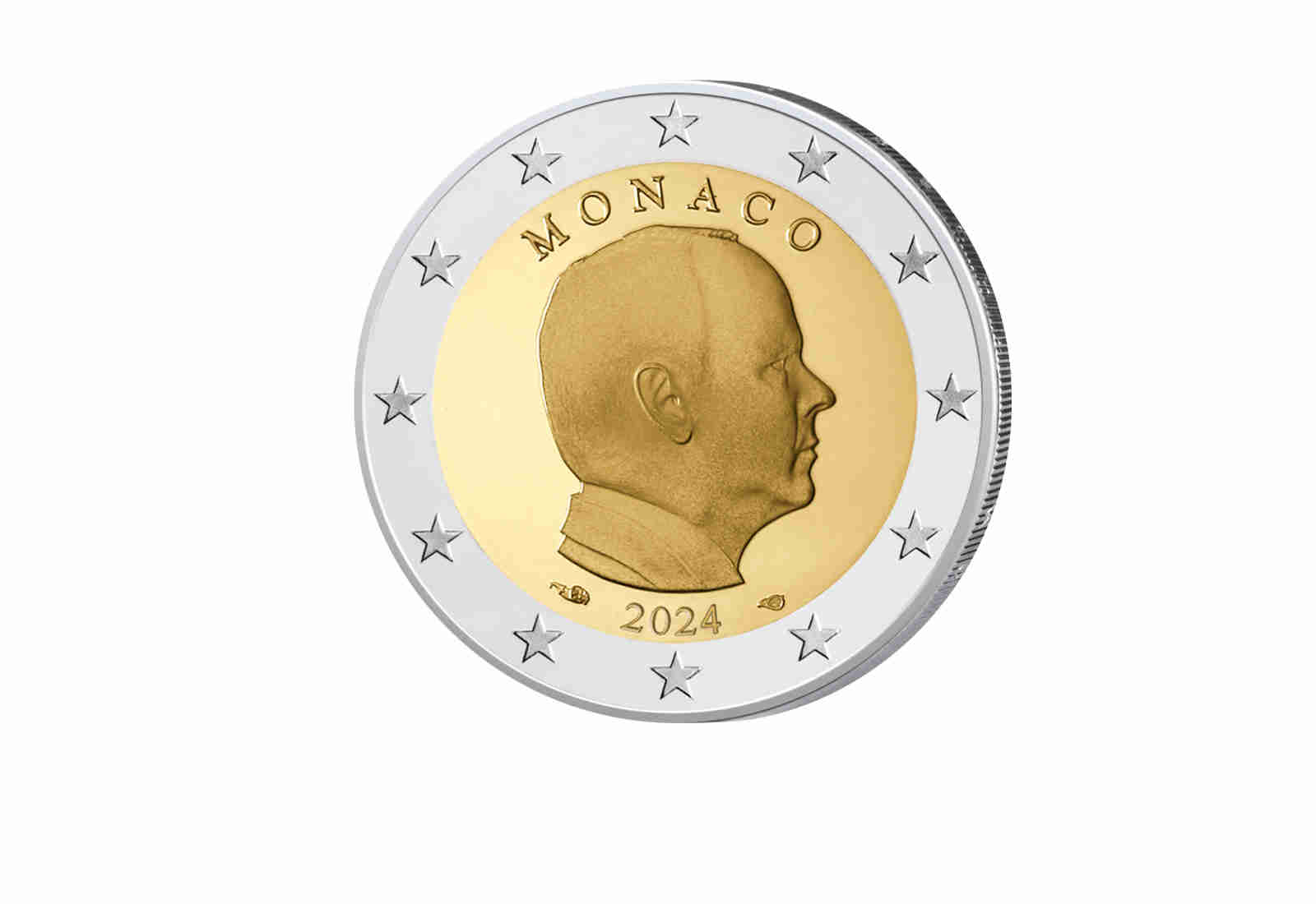 2 Euro 2024 Monaco Kursmünze Fürst Albert II.