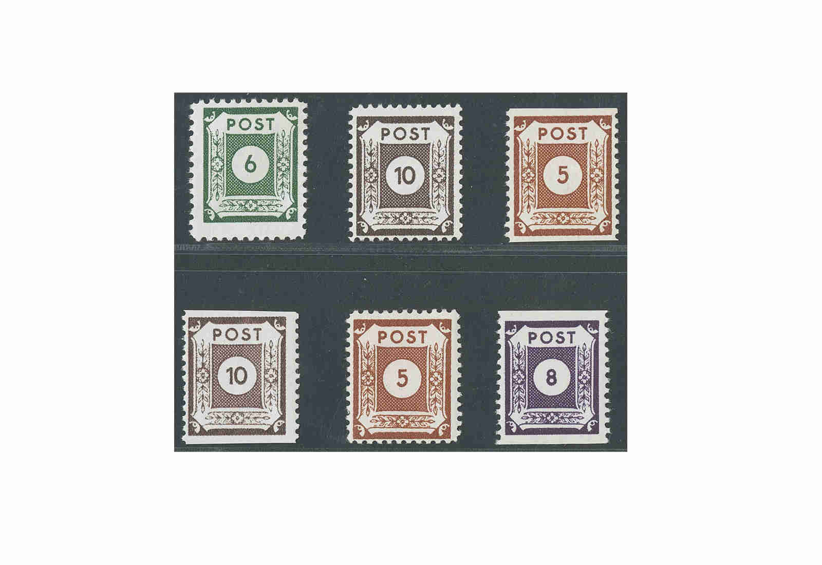 Briefmarken SBZ-Lot Postmeistertrennung postfrisch geprüft