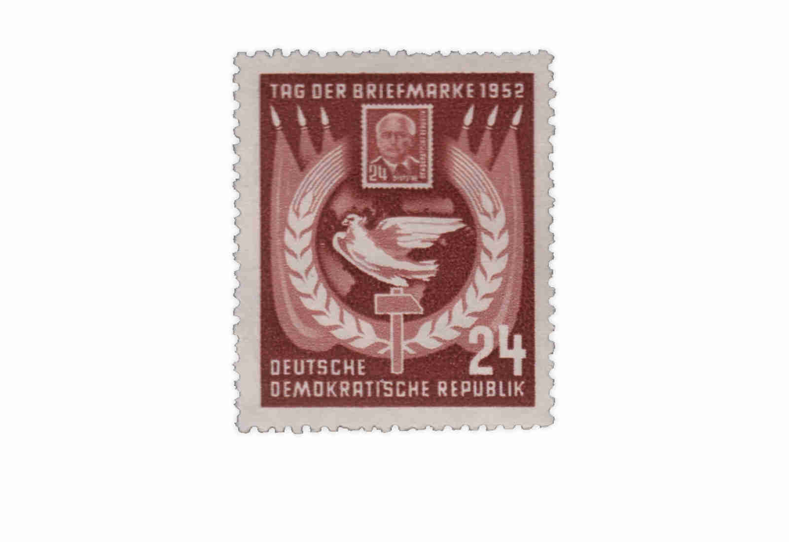 Briefmarke DDR Tag der Briefmarke 1952 Michel-Nr. 319 postfrisch