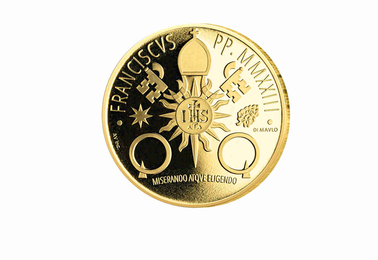 Kursmünzensatz 2023 Vatikan PP inkl. 50 Euro Goldmünze