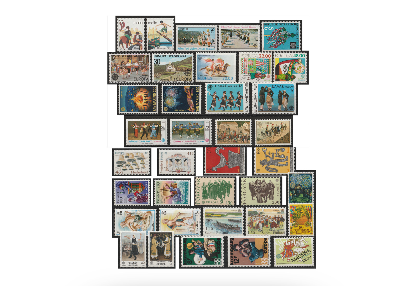 CEPT 22 Ausgaben aus 1981 **