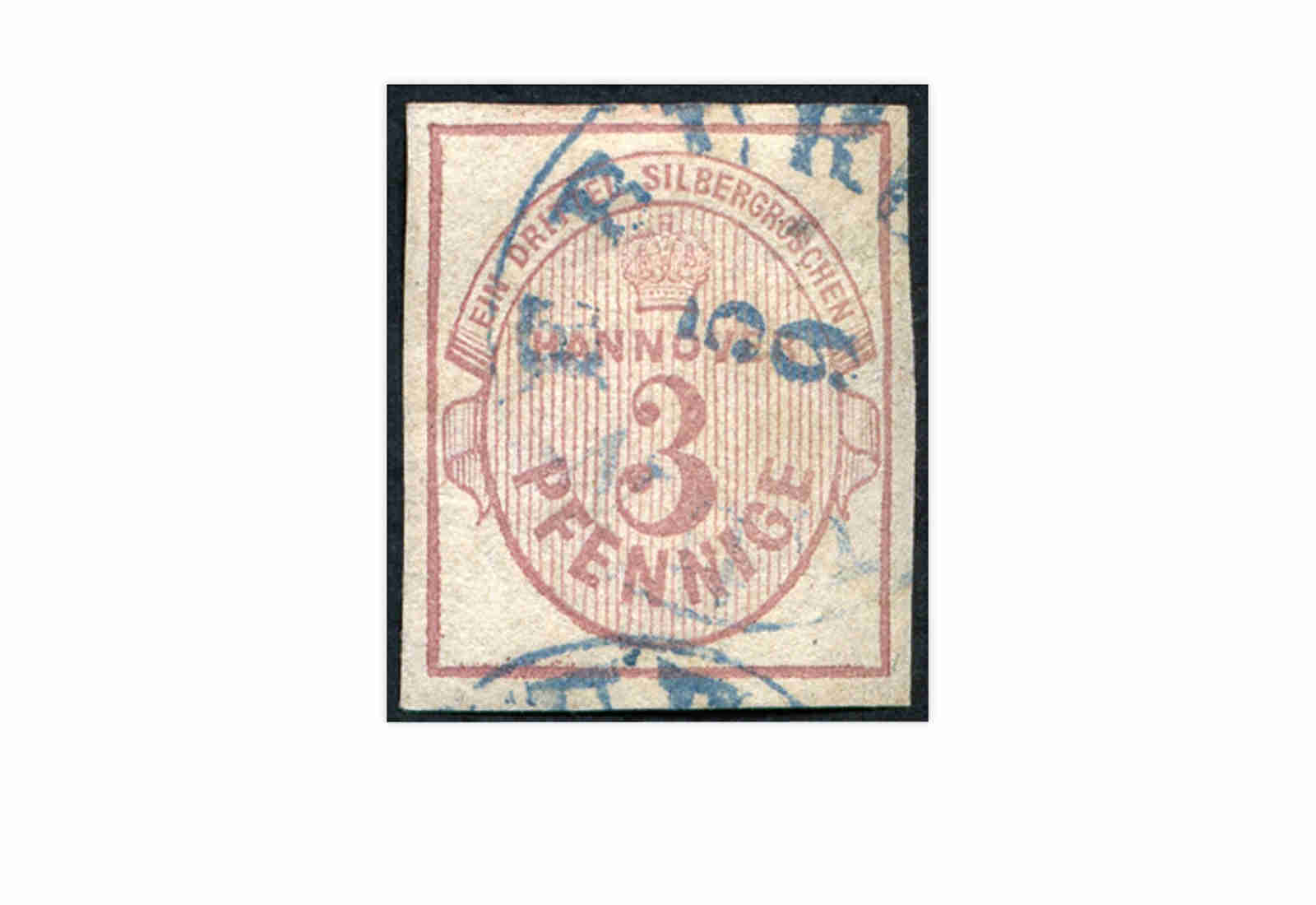 Briefmarke Altdeutschland Hannover Freimarke 1853 Michel-Nr. 6 gestempelt