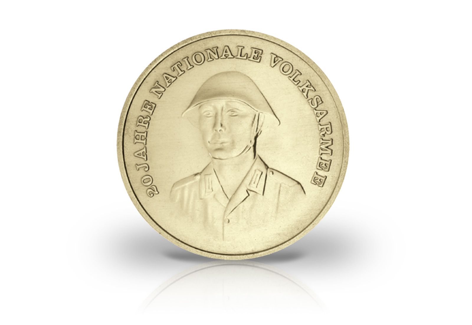 10 Mark Gedenkmünze 1976 DDR 20 Jahre Nationale Volksarmee Jaeger-Nr. 1560