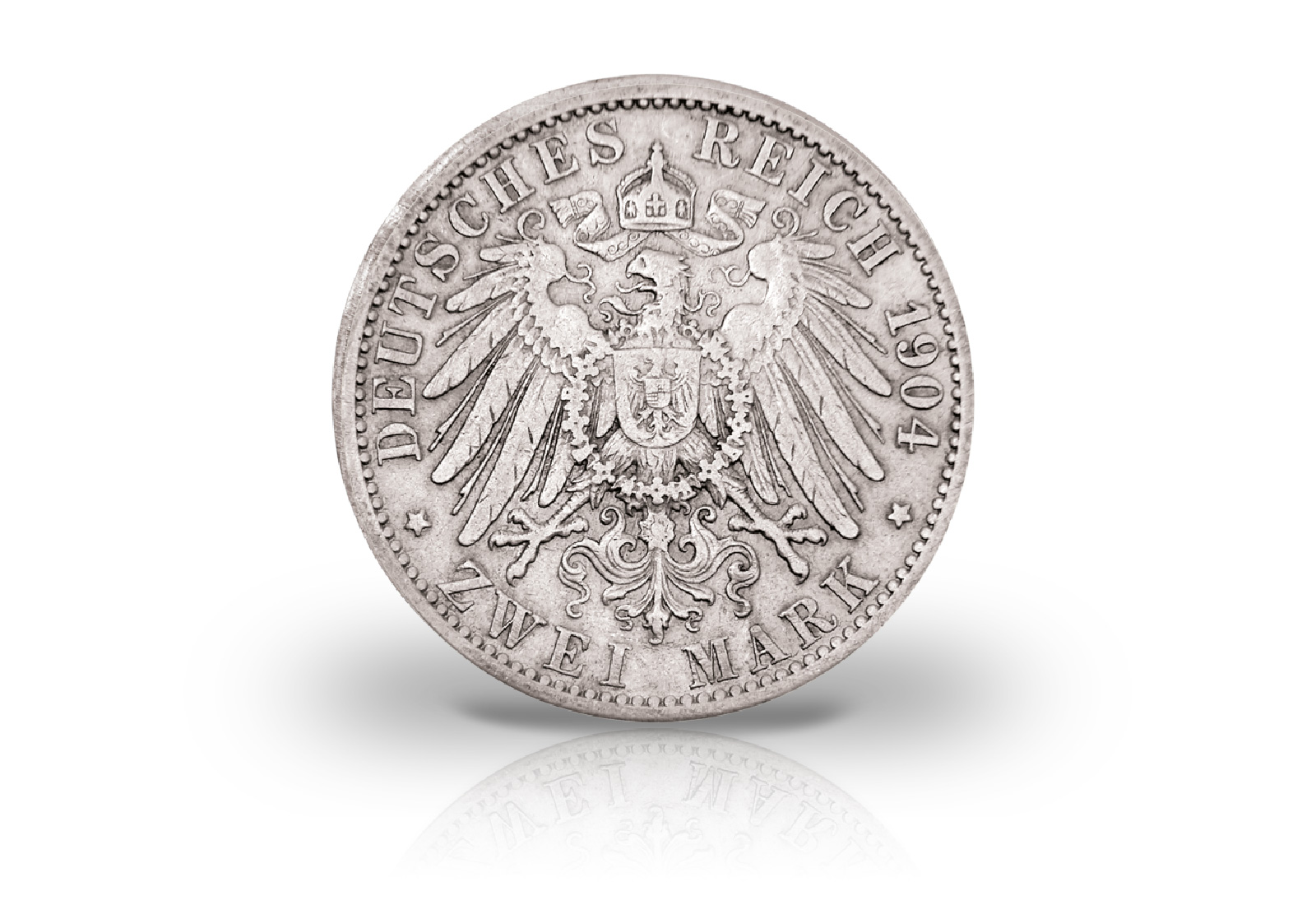 2 Mark 1904 Deutsches Kaiserreich Friedrich II. Herzog von Anhalt Jaeger-Nr. 22