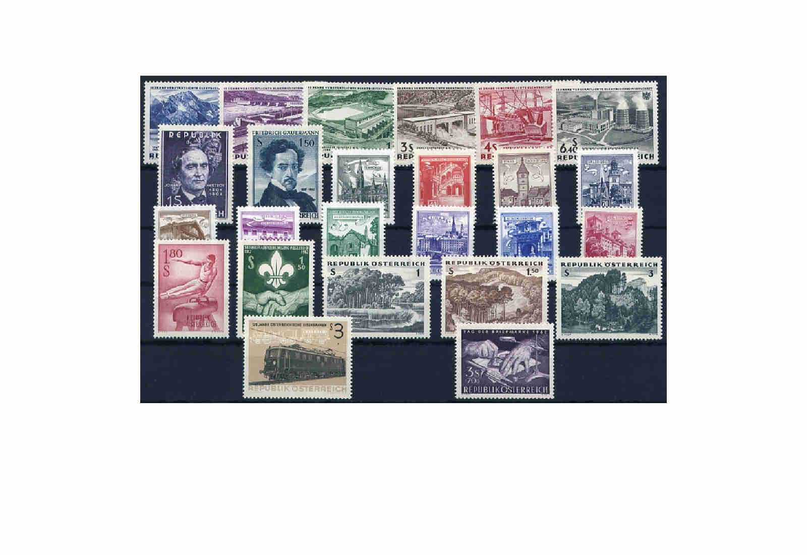 Österreich Jahrgang 1962 postfrisch