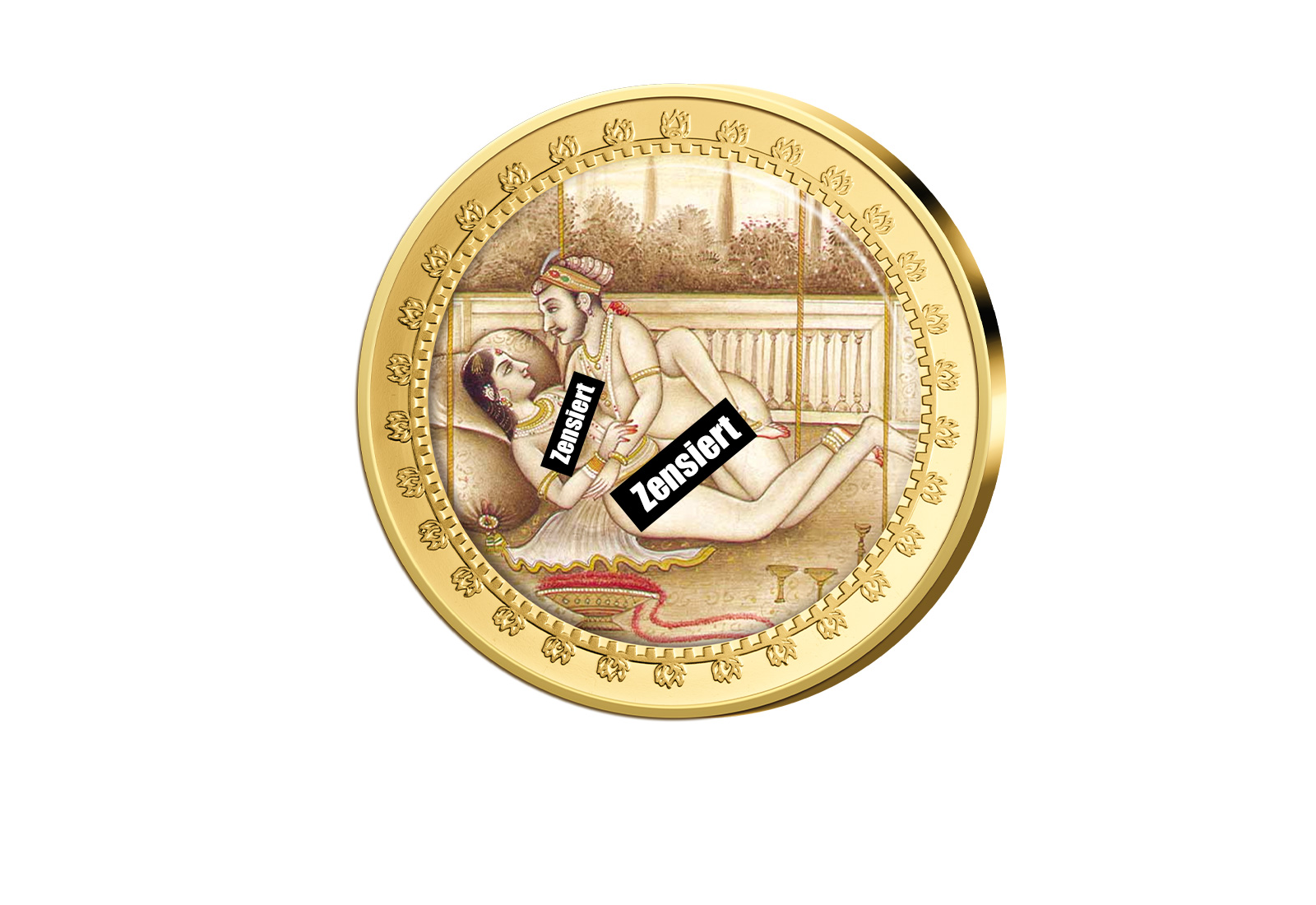 Kamasutra Farbapplikation Die pressende Stellung