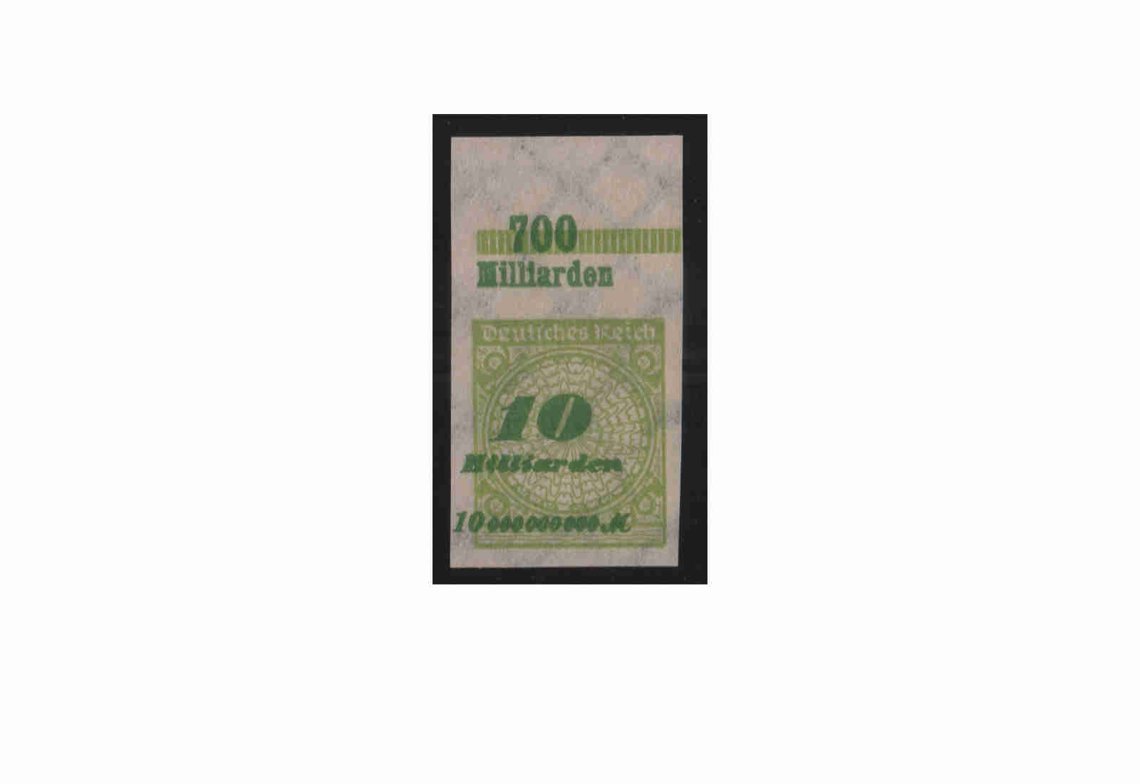 Briefmarke Deutsches Reich Korbdeckel 1923 Michel-Nr. 328 U OR postfrisch