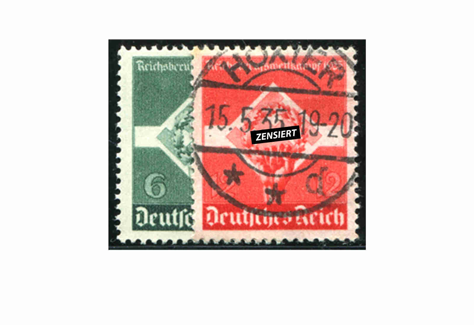 Briefmarken Deutsches Reich Reichsberufwettkampf 1935 Michel-Nr. 571/72 gestempelt