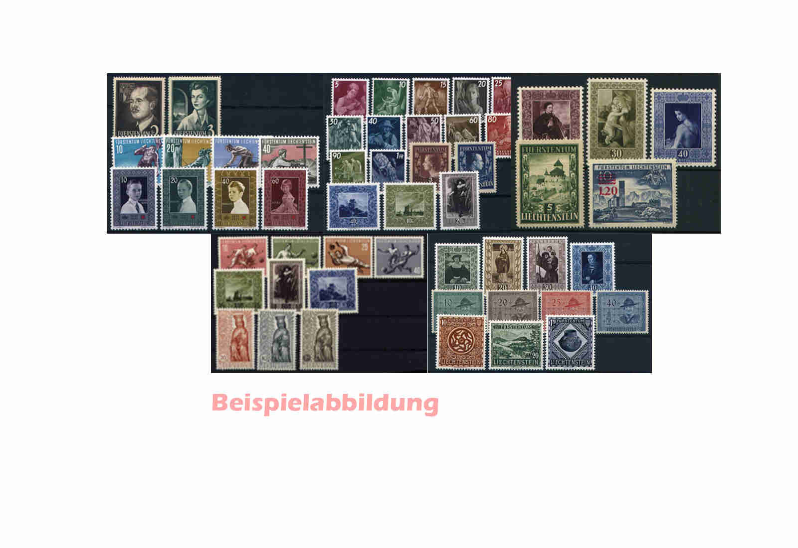 Liechtenstein Jahrgangspaket 1951-1955 postfrisch