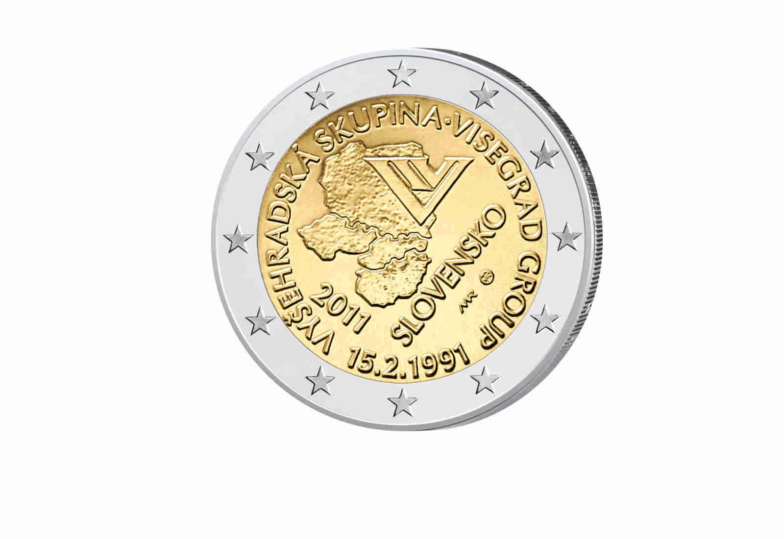 2 Euro 2011 Slowakei Visegrád-Abkommen bfr