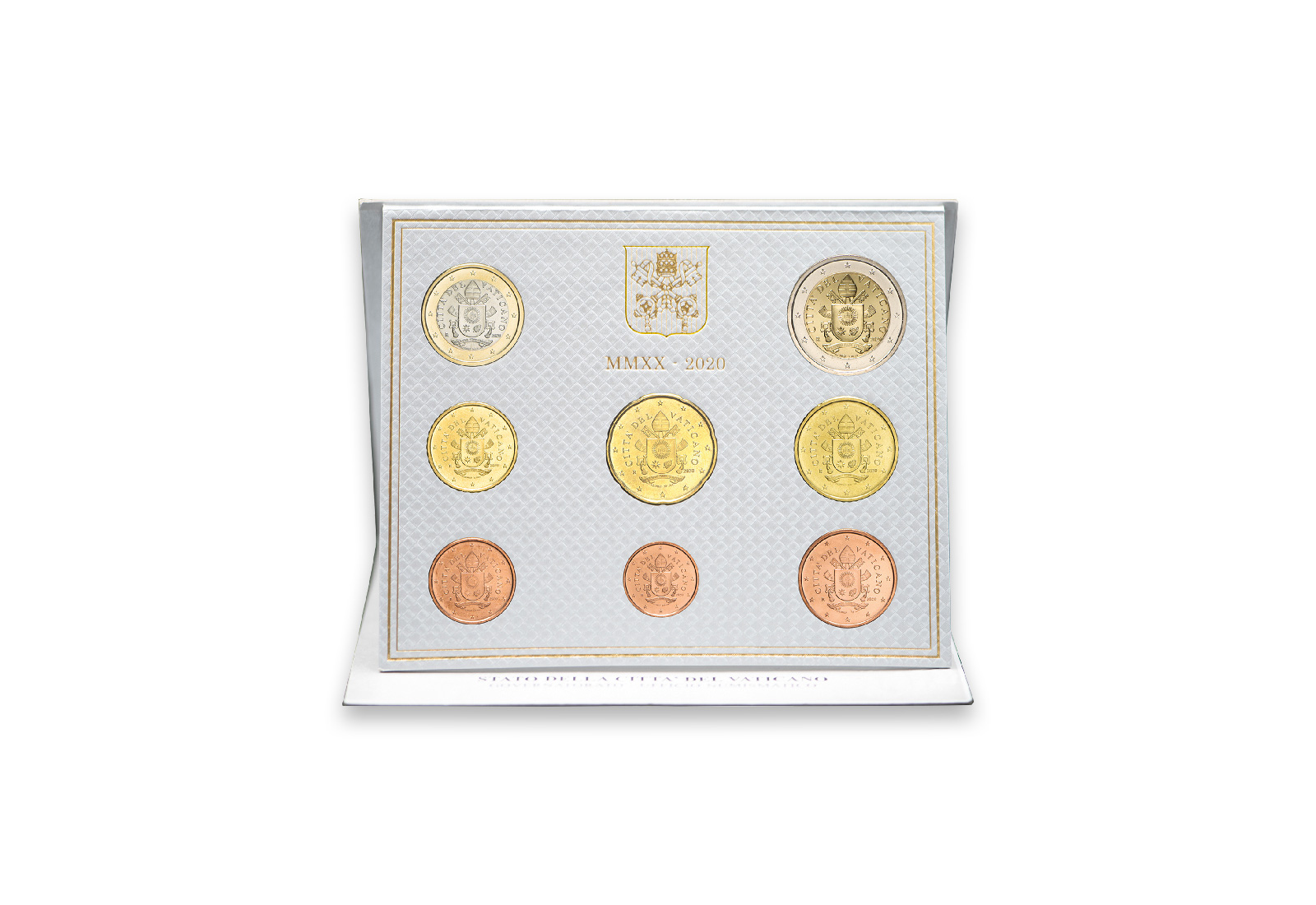 Kursmünzensatz 2020 Vatikan st im Blister