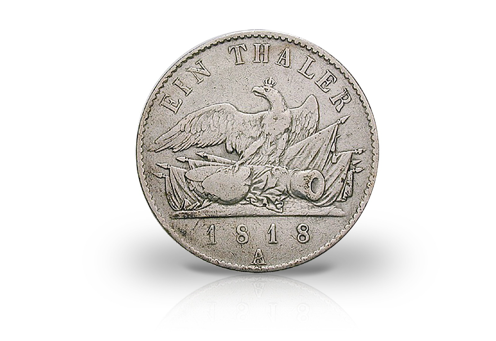 Friedrich Wilhelm III Kanonentaler 1816 bis 1822 900er Silber