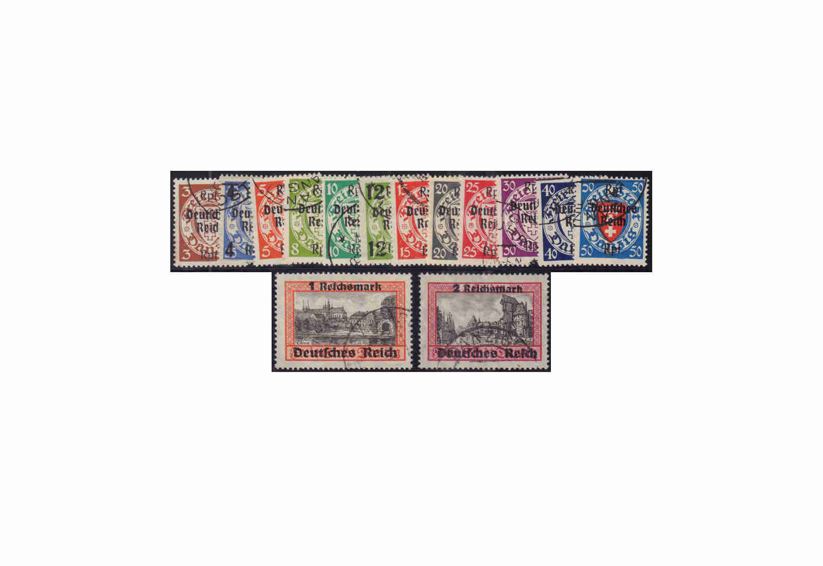 Briefmarken Deutsches Reich Mi.Nr. 716/29 gestempelt