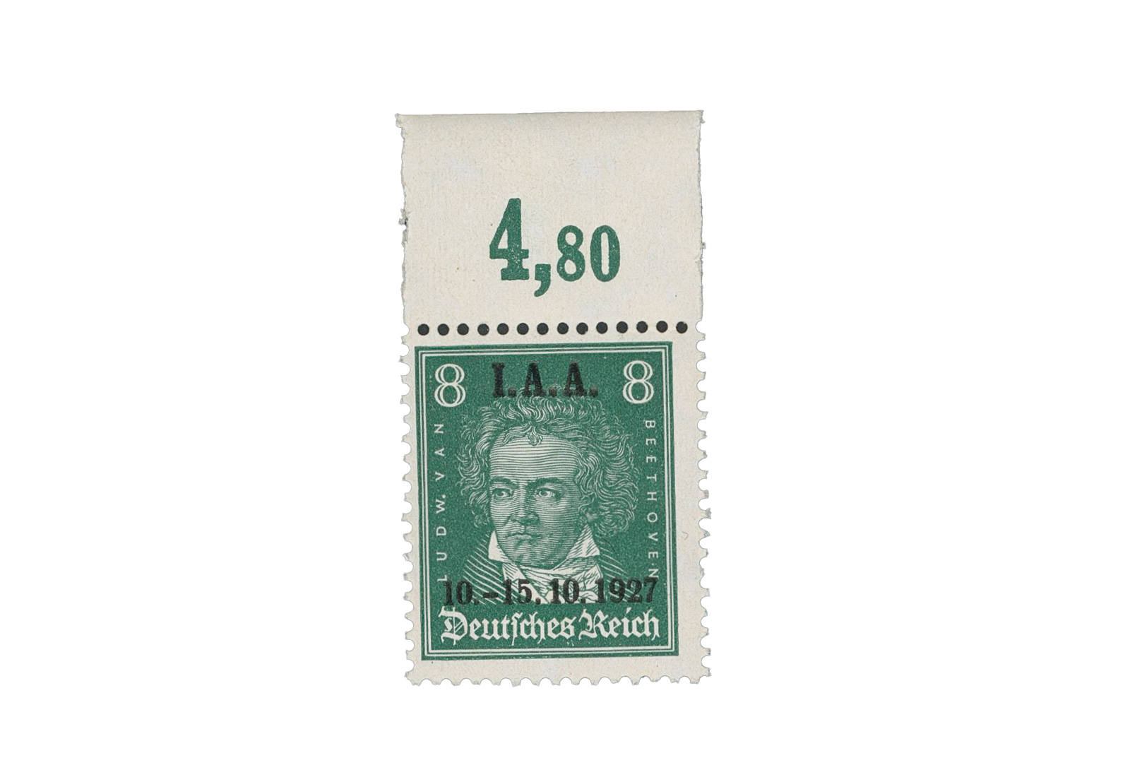 DR MiNr.: 407 ** OR ndgz nicht durchgazähnter Oberrand