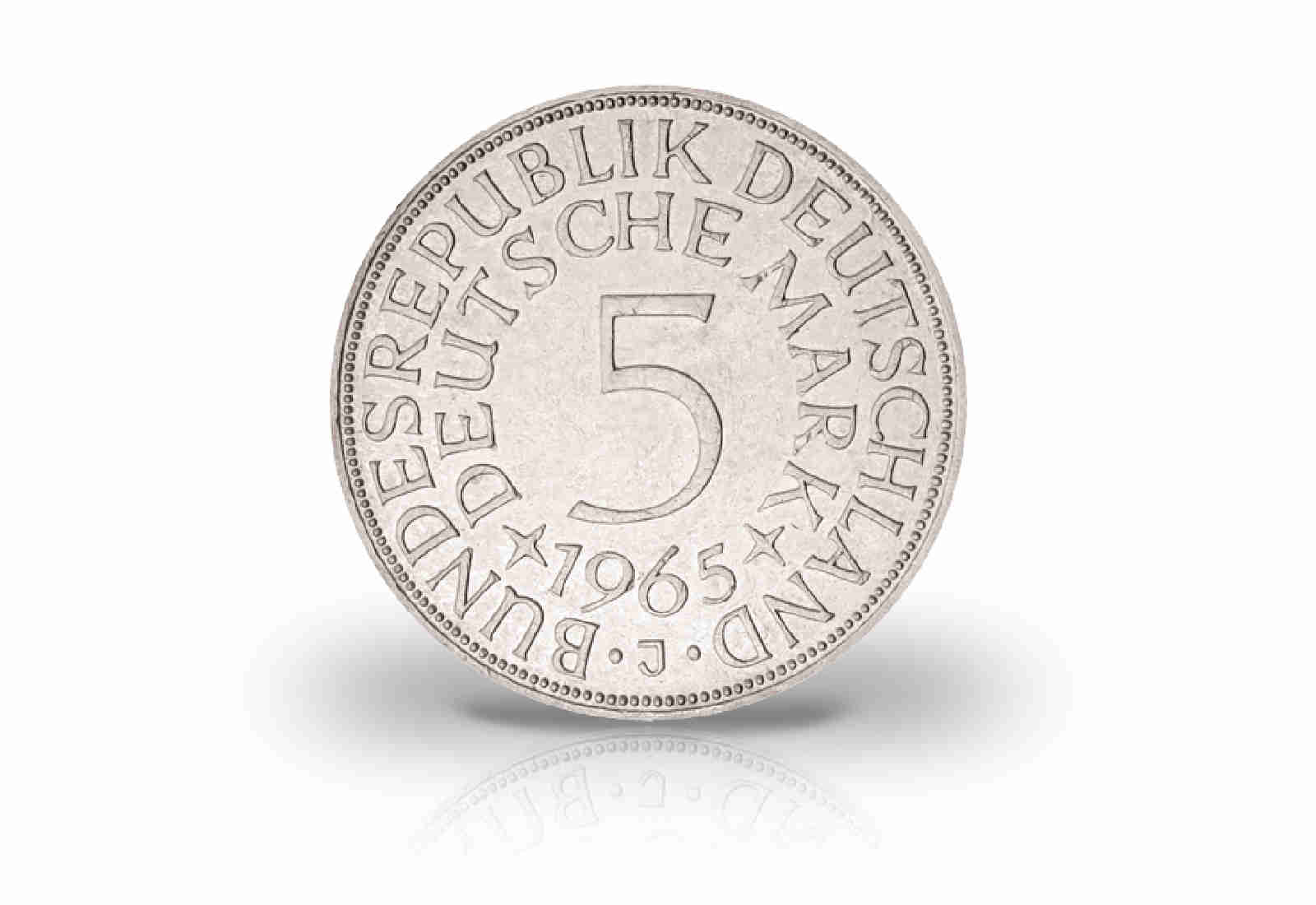 5 DM Silbermünze Jahrgang und Prägestätte unserer Wahl Silberadler